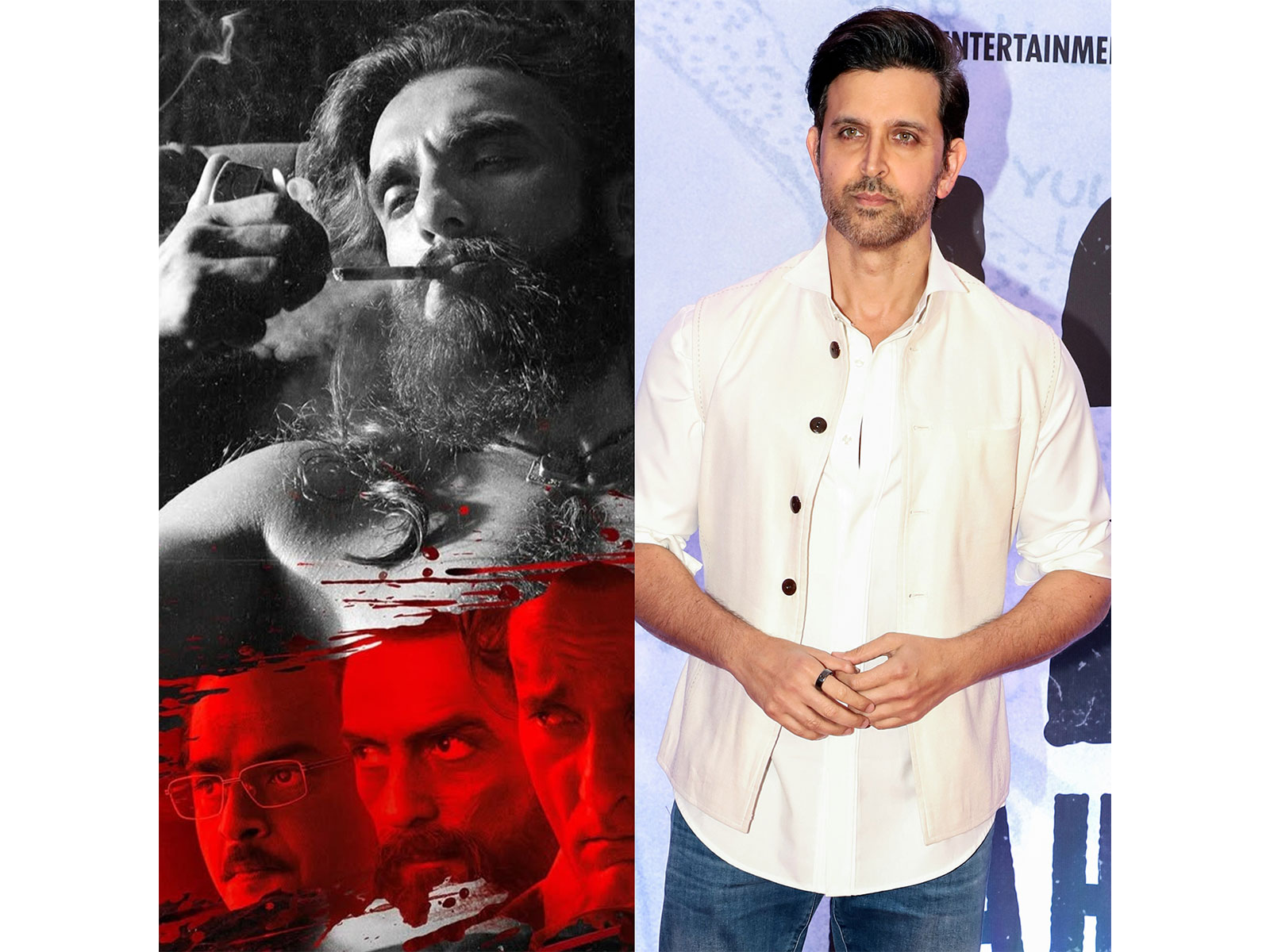 Hrithik Roshan praises 'Dhurandhar' (Photo/Instagram@officialjiostudios@ANI)