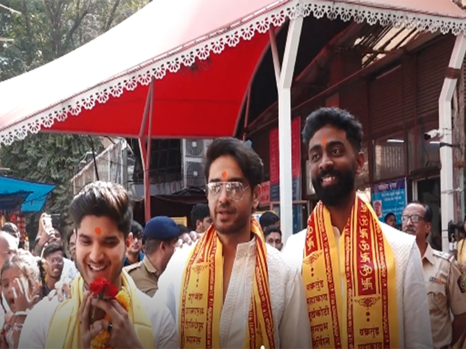 Mridul, Gaurav Khanna, Pranit More (Image source: ANI)