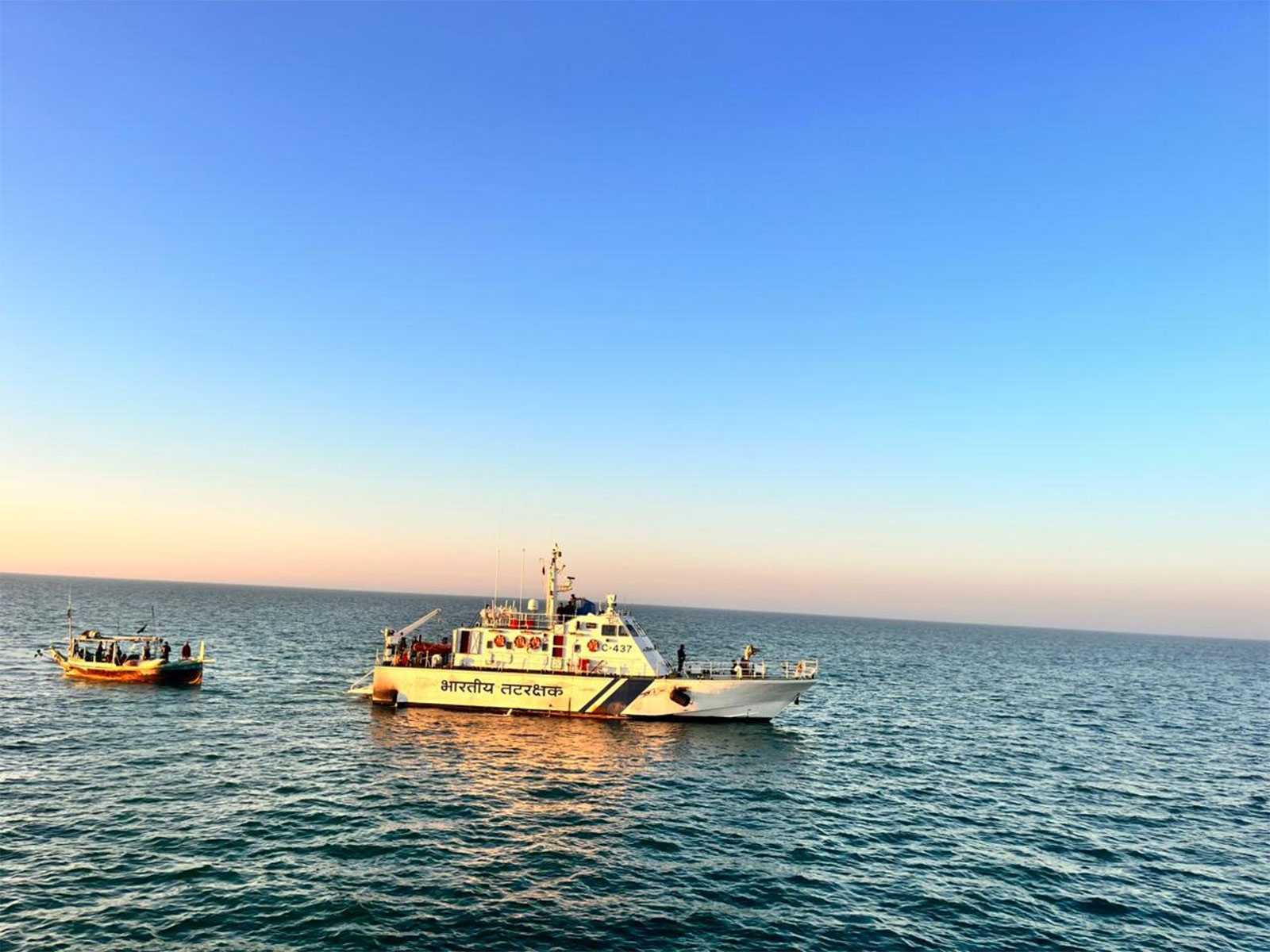 11 Pakistani fishermen held after entering Indian waters off Kutch (Photo: Defence PRO Gujarat)