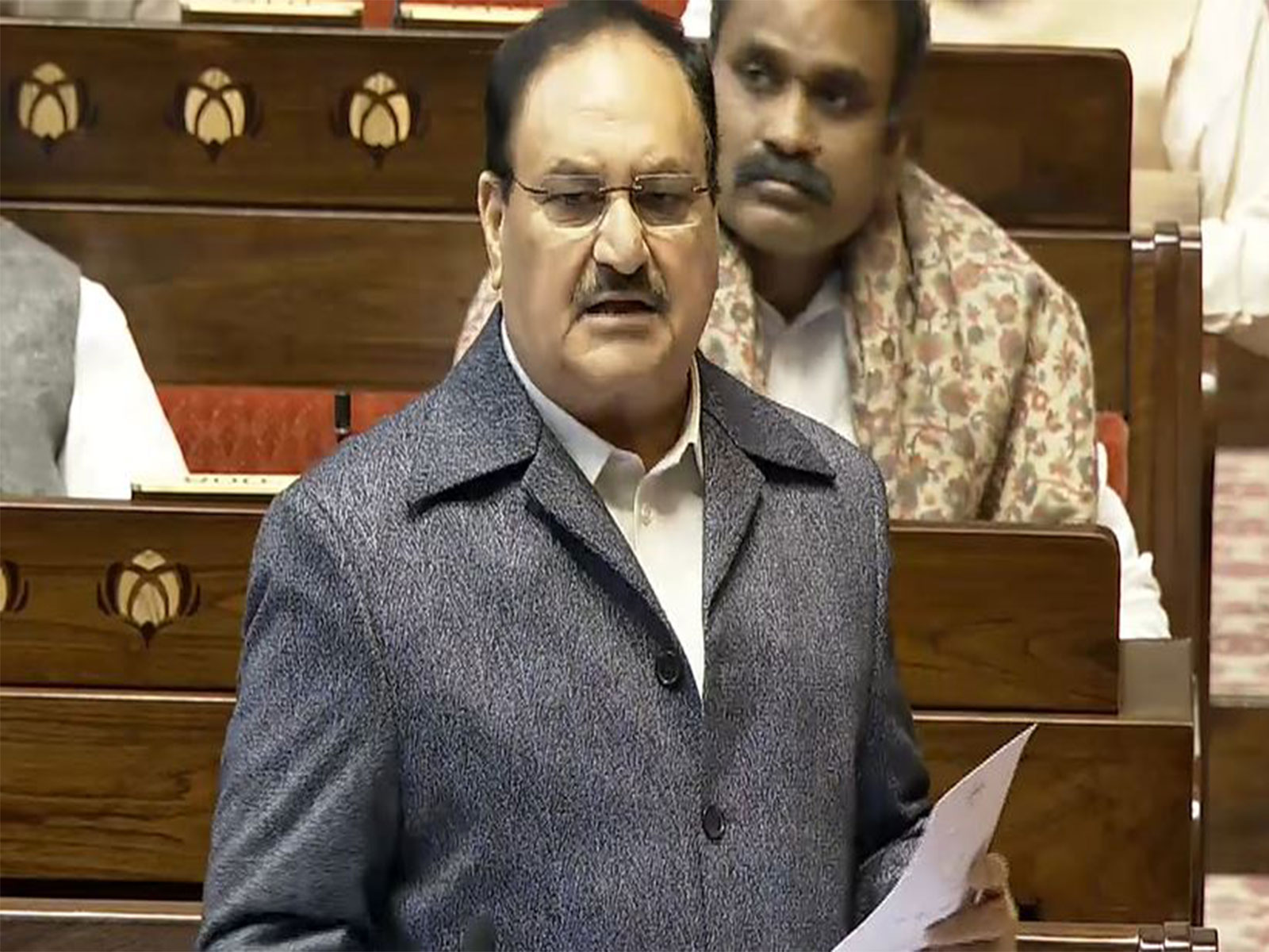 Union Minister JP Nadda (Photo/Sansad TV)