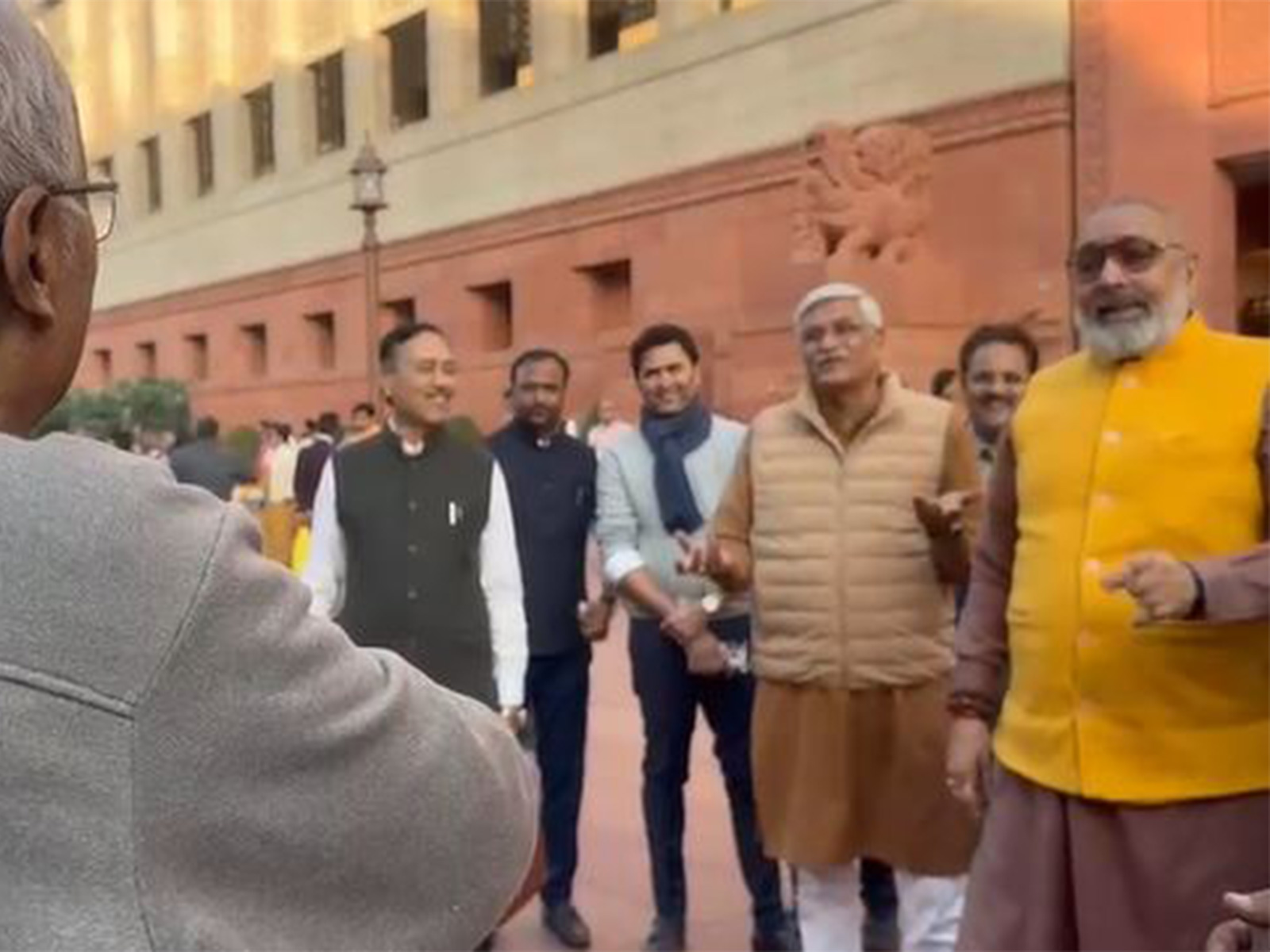 Visuals from Parliament premises (Photo/ANI) Visuals from Parliament premises (Photo/ANI)