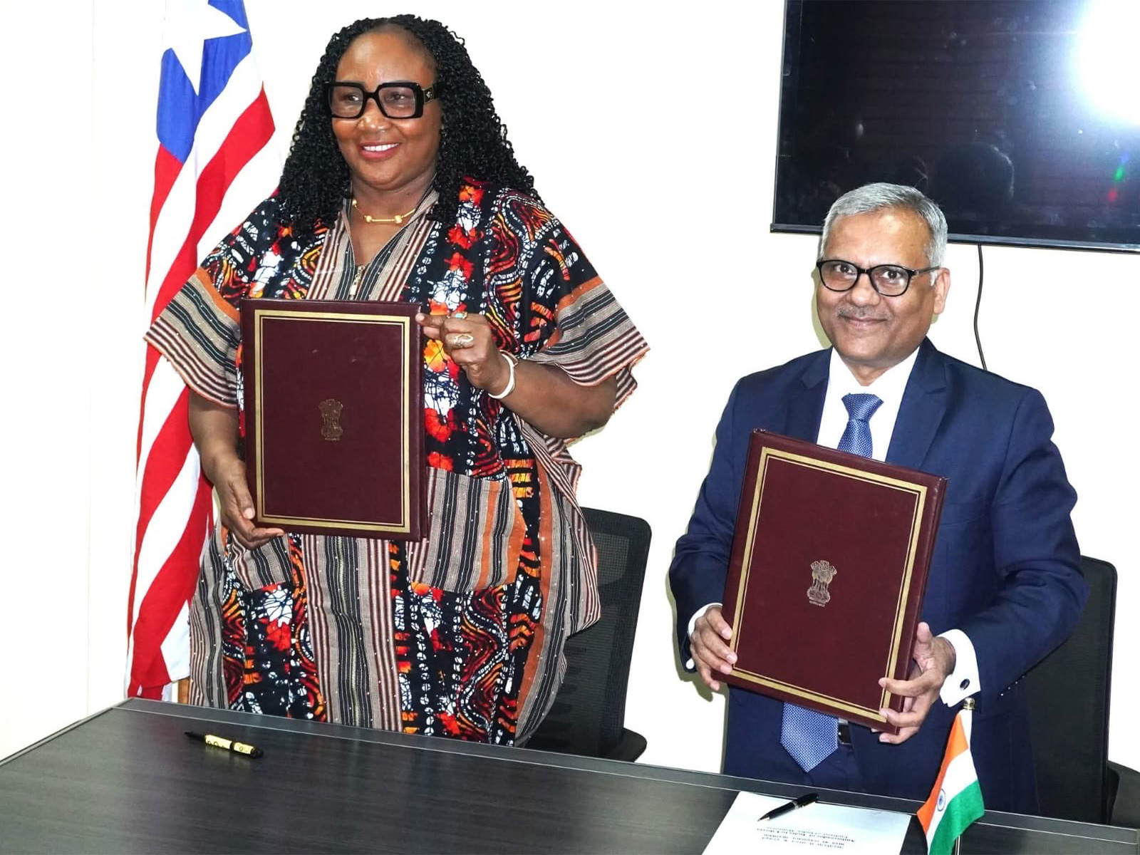 India, Liberia sign MoU to boost cooperation on medicine quality standards (Photo/X@MoHFW_INDIA) India, Liberia sign MoU to boost cooperation on medicine quality standards (Photo/X@MoHFW_INDIA)
