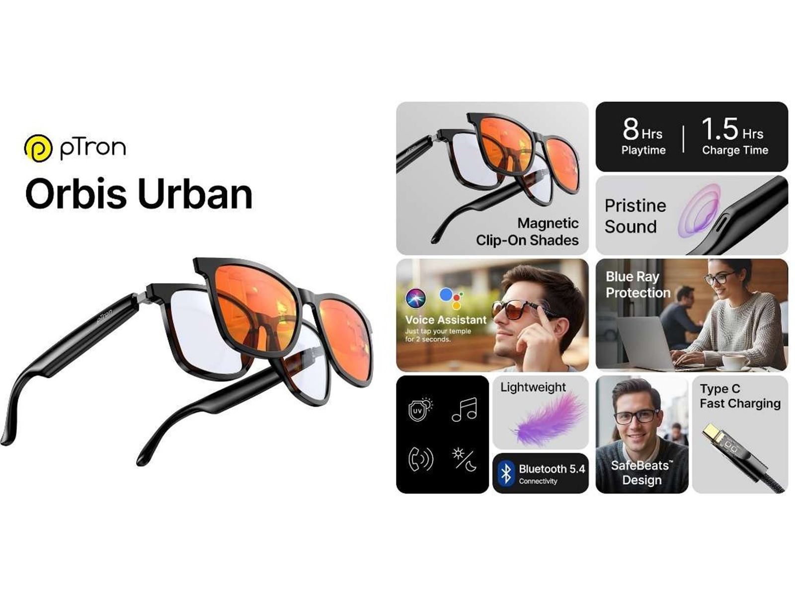 pTron Enters the Smart Eyewear Category with the Launch of Orbis Era & Orbis Urban: A Bold Step Toward the Future of Affordable Smart Glasses pTron Enters the Smart Eyewear Category with the Launch of Orbis Era & Orbis Urban: A Bold Step Toward the Future of Affordable Smart Glasses