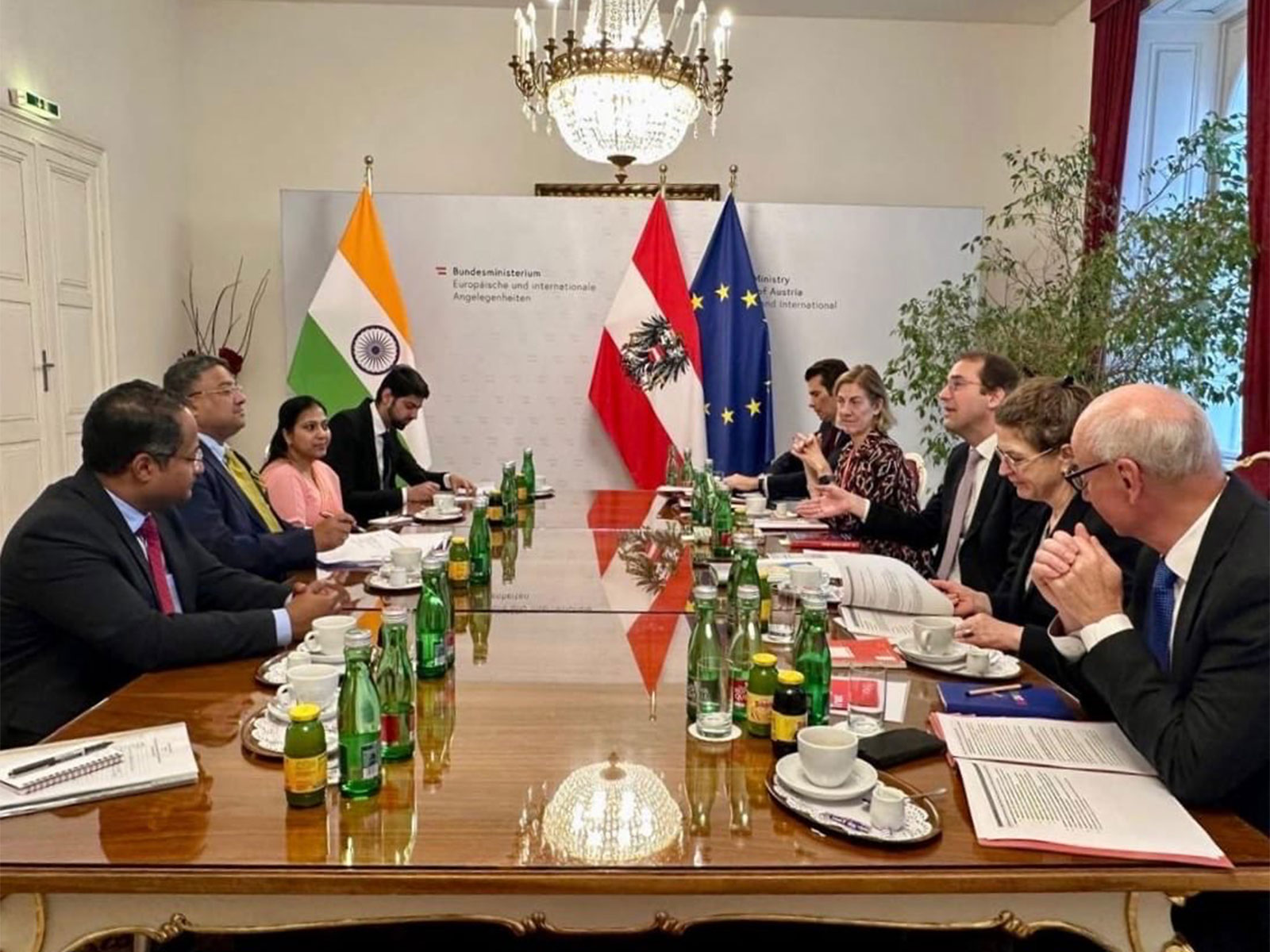 8th India-Austria Foreign Office Consultations being held in Vienna (Photo/X @MEAIndia) 8th India-Austria Foreign Office Consultations being held in Vienna (Photo/X @MEAIndia)