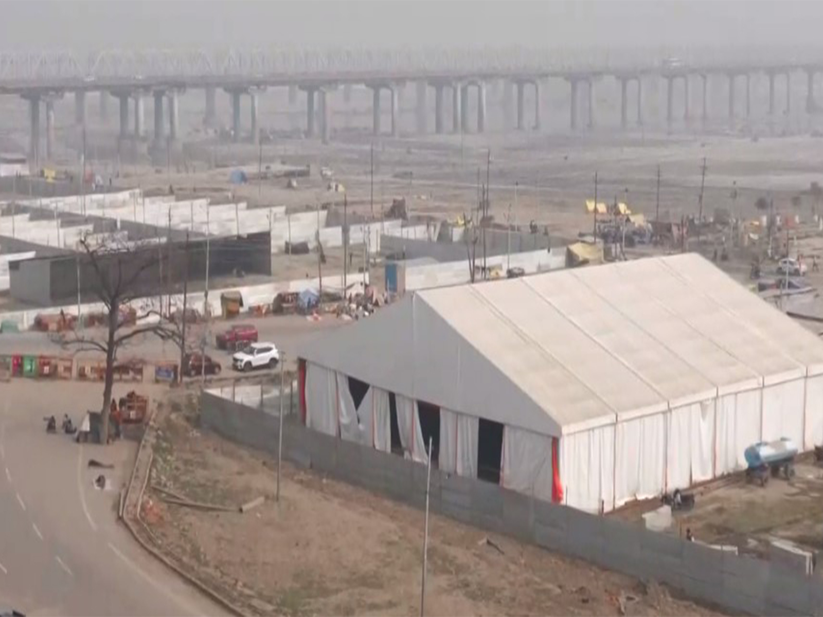 Preparations for Magh Mela 2026 (Photo/ANI) Preparations for Magh Mela 2026 (Photo/ANI)