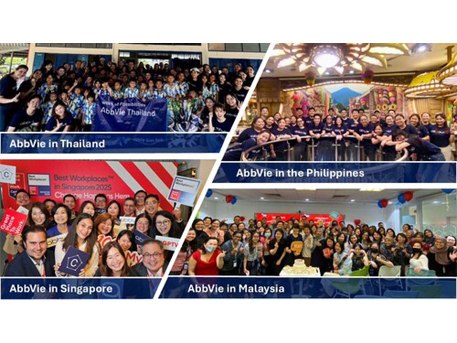 AbbVie Ranked #15 in the Inaugural Fortune 100 Best Companies to Work For Southeast Asia 2025 List AbbVie Ranked #15 in the Inaugural Fortune 100 Best Companies to Work For Southeast Asia 2025 List