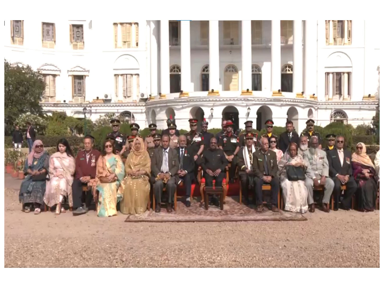 West Bengal Governor CV Ananda Bose interacted with Mukti Jodhas, veterans of Bangladesh’s Liberation War, at Lok Bhavan ahead of Vijay Diwas (Photo/ANI)