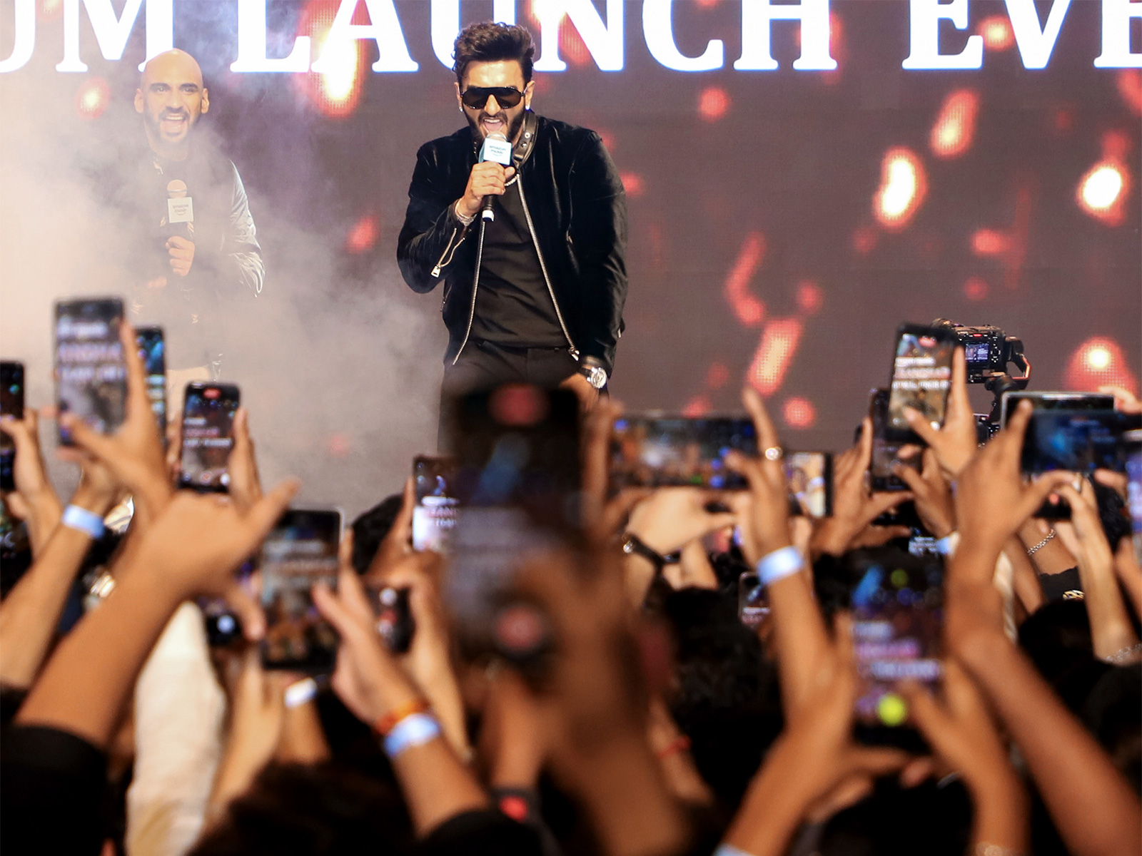 Ranveer Singh at Dhurandhar's music launch (Photo/ANI)