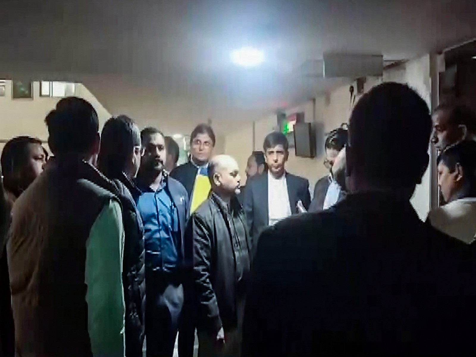 Al Falah Group Chairman Jawad Ahmed Siddique produced before Saket court (Photo/ANI) Al Falah Group Chairman Jawad Ahmed Siddique produced before Saket court (Photo/ANI)