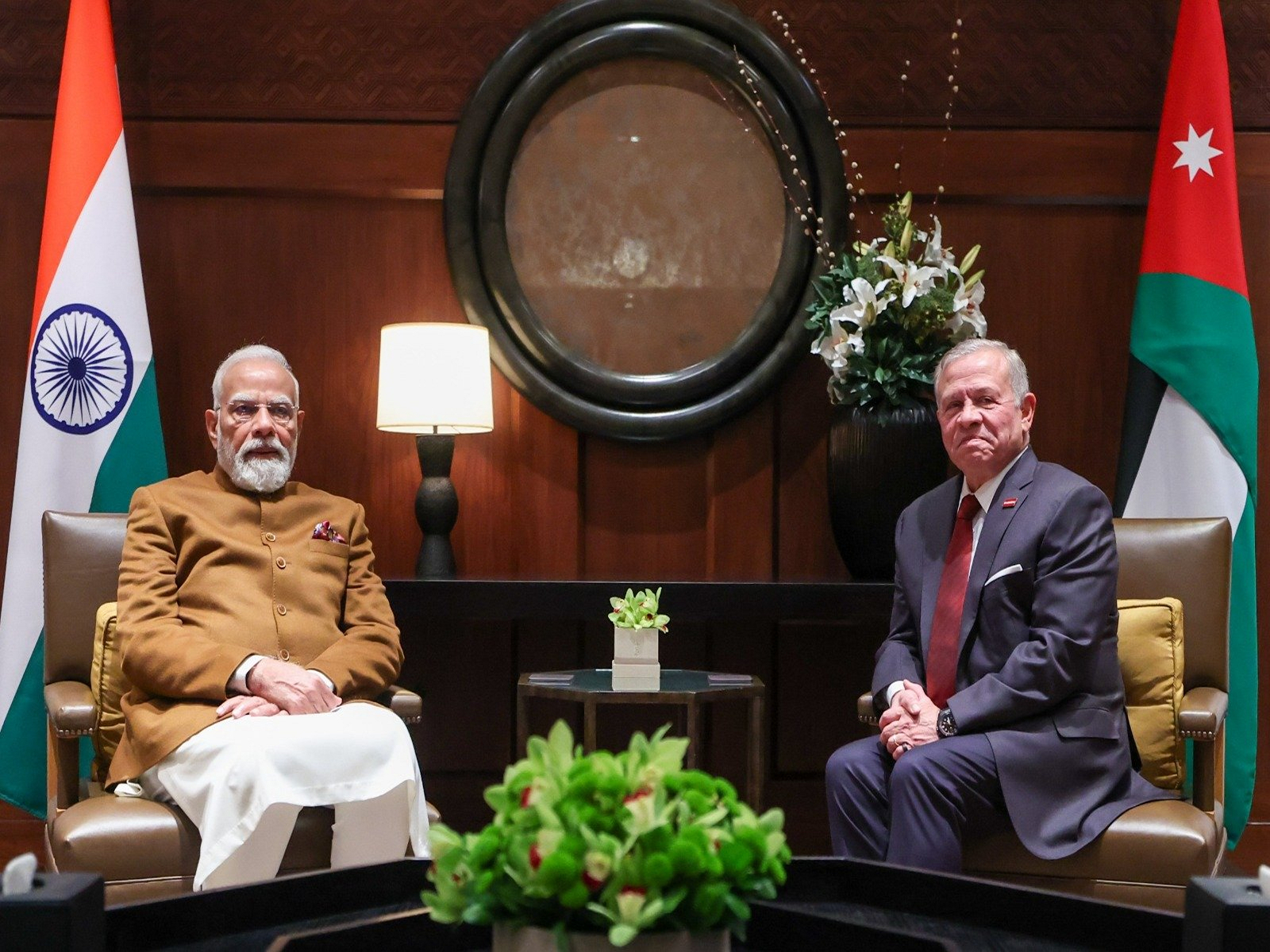 Prime Minister Narendra Modi with King Abdullah II of Jordan (Photo/X@narendramodi) Prime Minister Narendra Modi with King Abdullah II of Jordan (Photo/X@narendramodi)