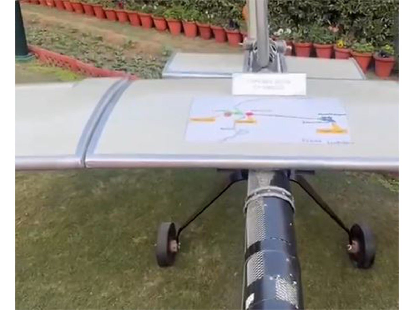  Indian Army showcases a captured Pakistan military drone of Turkish origin (Photo/ANI)