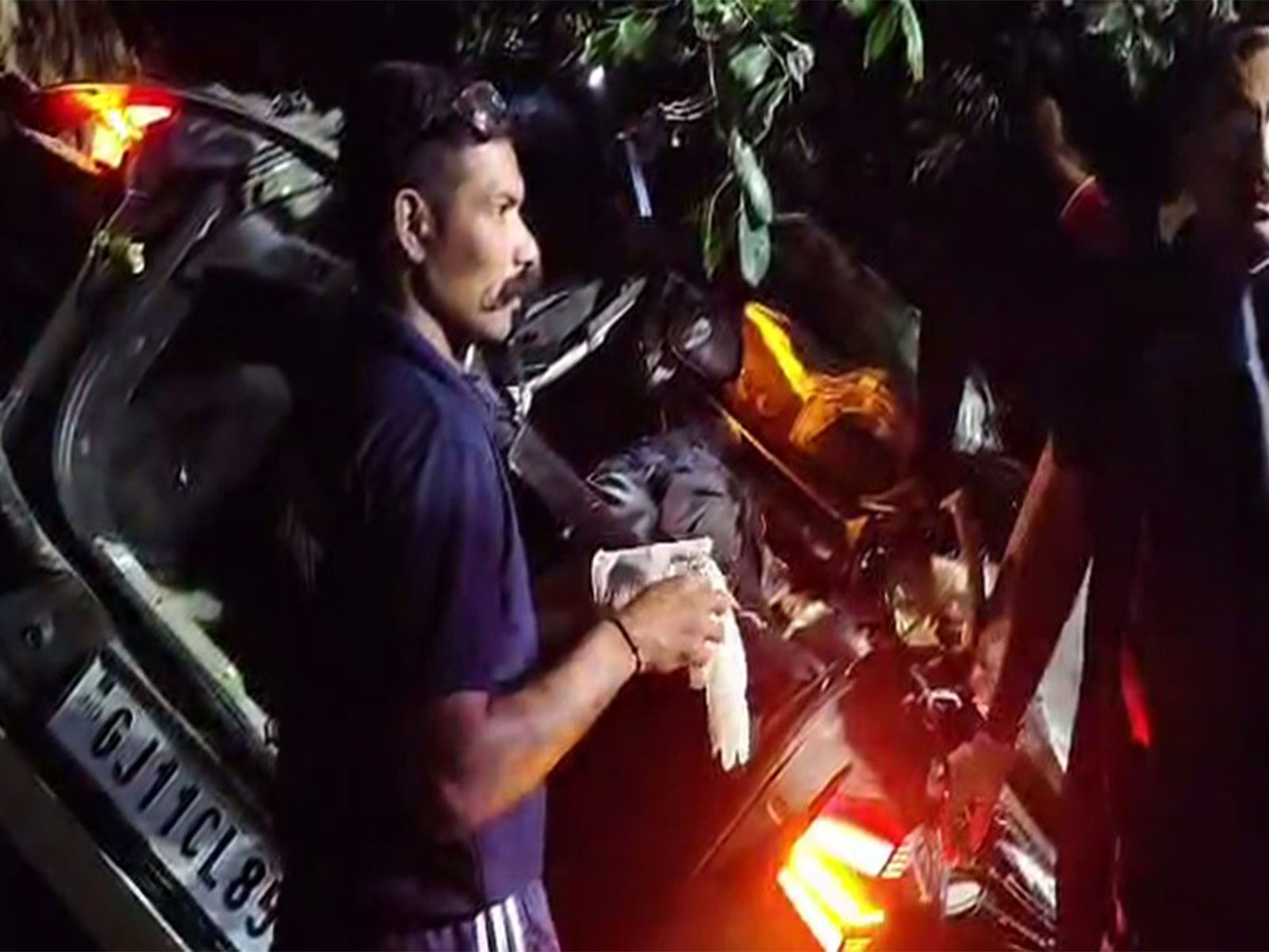 Car crash in Amreli, Gujarat (Photo/ANI) Car crash in Amreli, Gujarat (Photo/ANI)