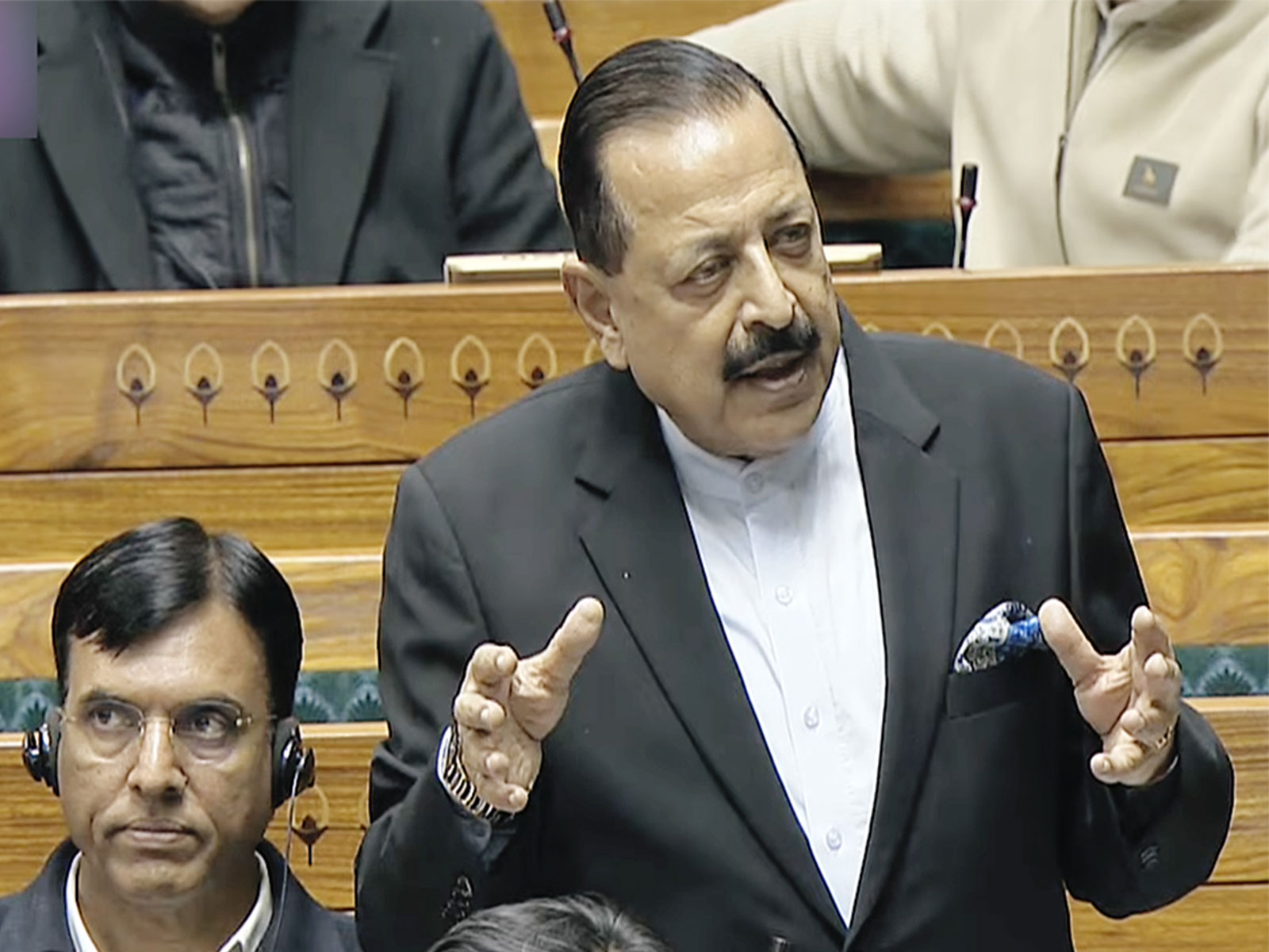 Union MoS Jitendra Singh speaks in Lok Sabha during the winter session of Parliament. (Photo/ANI) Union MoS Jitendra Singh speaks in Lok Sabha during the winter session of Parliament. (Photo/ANI)