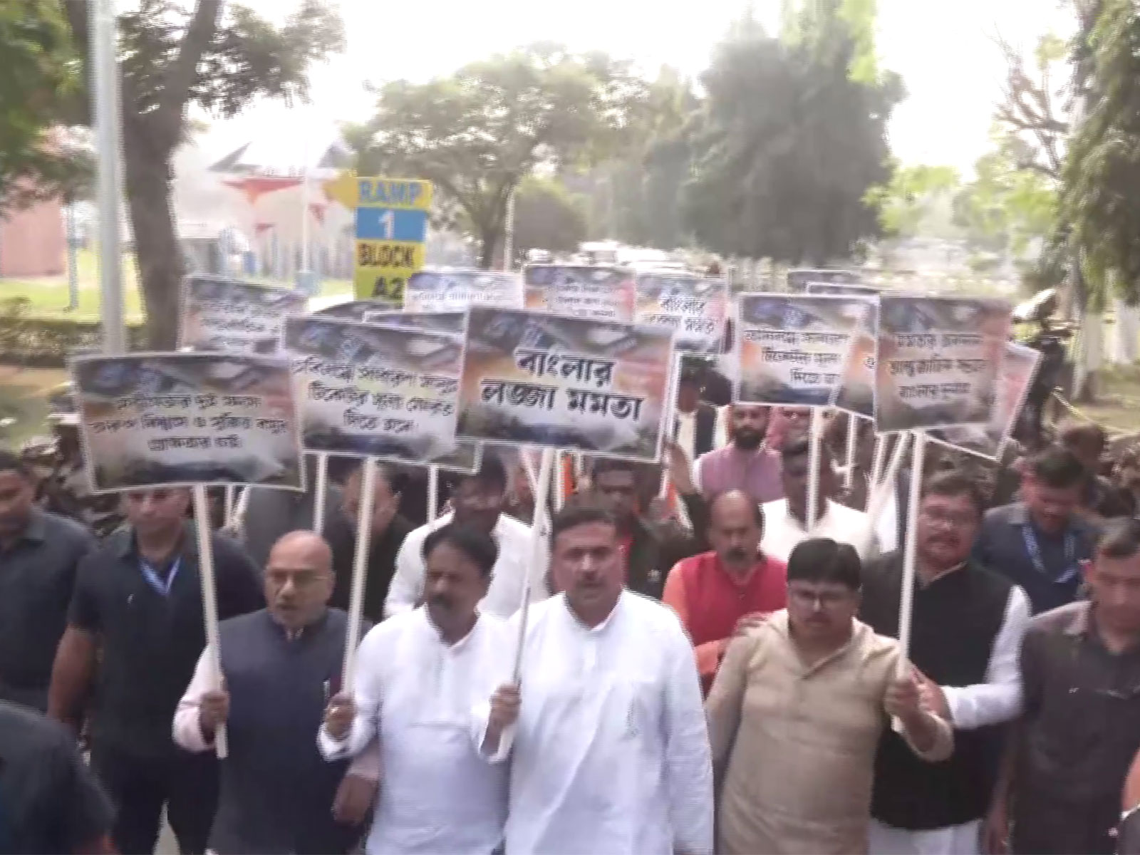 Suvendu Adhikari, BJP protest in Kolkata over Messi event mismanagement (Photo/ANI)