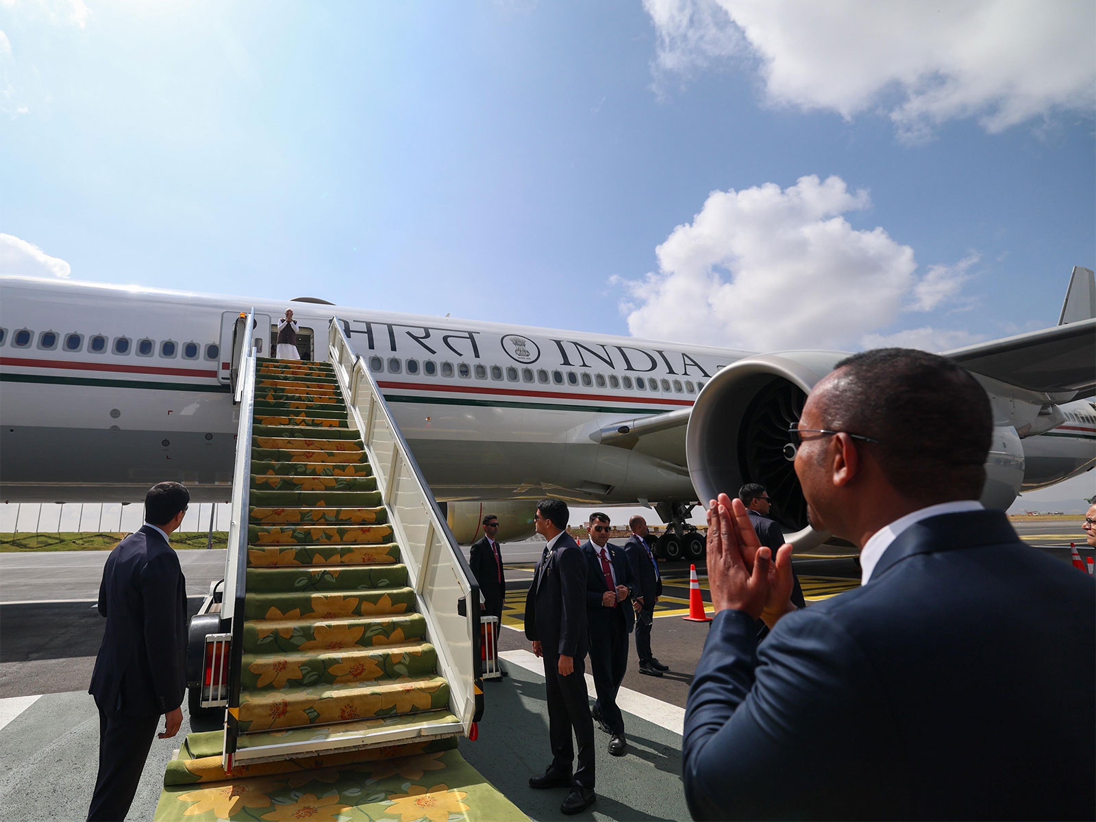 Ethiopian PM Abiy Ahmed sees off PM Modi at airport after landmark visit (Photo:X/MEA)