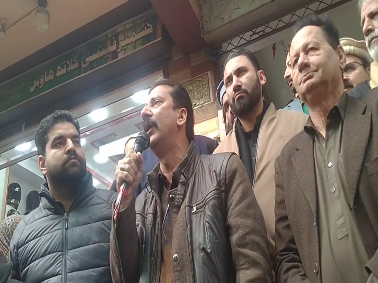 Residents protest prolonged electricity outages in Rawalakot, PoJK. (Photo/ANI)