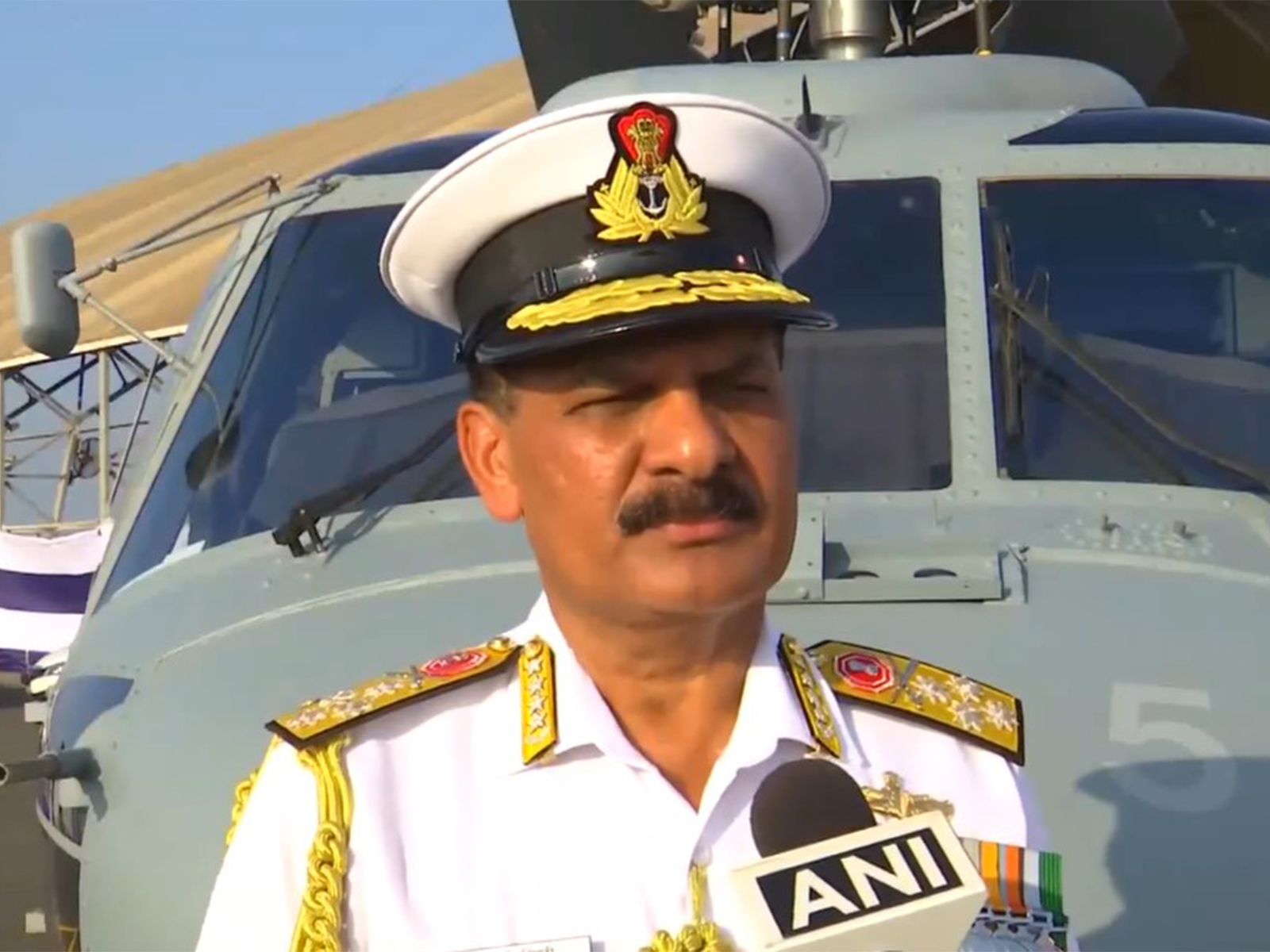 Indian Navy Chief Admiral Dinesh K Tripathi (Photo/ANI)