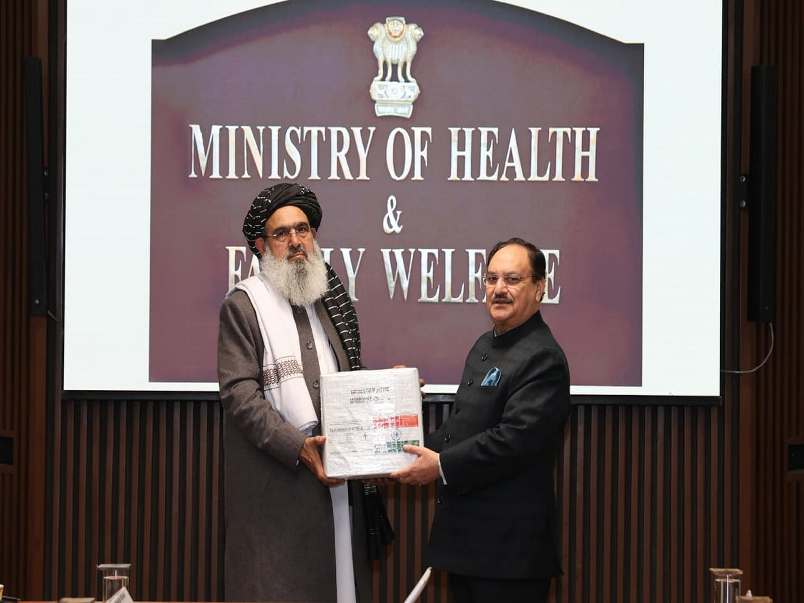 Union Health Minister JP Nadda meets Afghanistan’s Public Health Minister Mawlawi Noor Jalal Jalali in New Delhi. (Photo: X/@JPNadda) Union Health Minister JP Nadda meets Afghanistan’s Public Health Minister Mawlawi Noor Jalal Jalali in New Delhi. (Photo: X/@JPNadda)