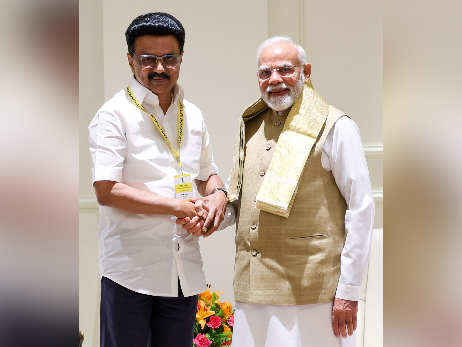 Tamil Nadu Chief Minister MK Stalin with Prime Minister Narendra Modi. (File Photo/ANI)
