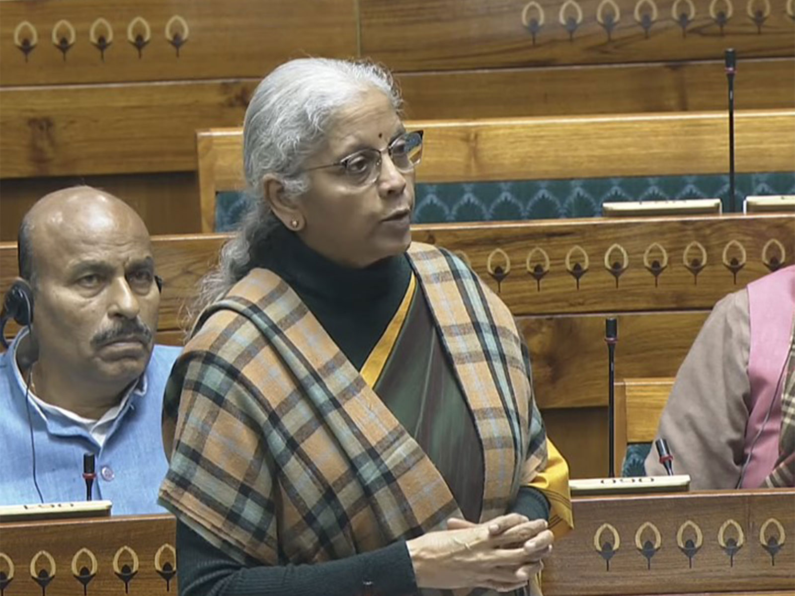 Finance Minister Nirmala Sitharaman (Image/Sansad TV) 