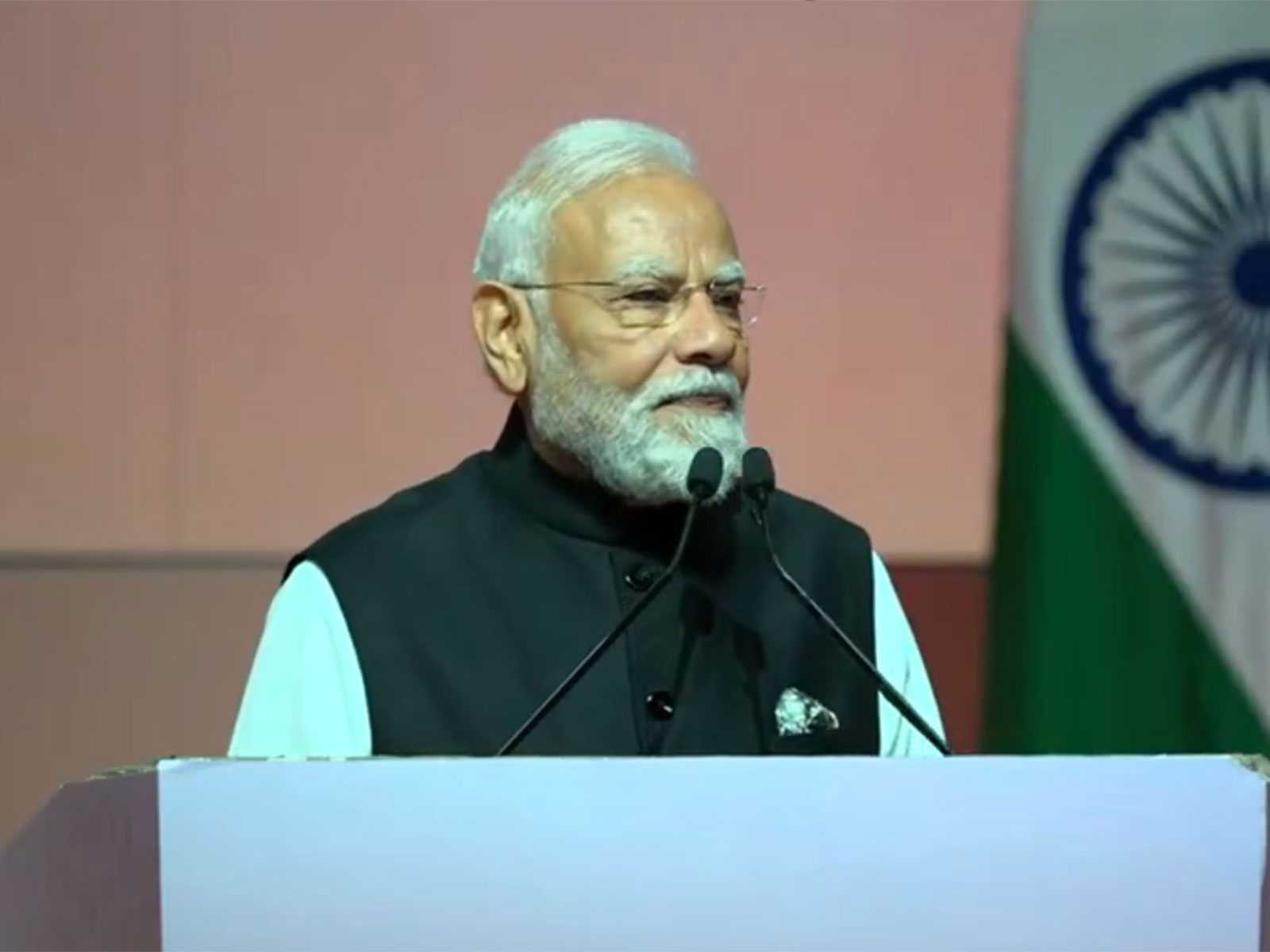 Prime Minister Narendra Modi at the interaction with the Indian community and students (Photo/ANI) Prime Minister Narendra Modi at the interaction with the Indian community and students (Photo/ANI)