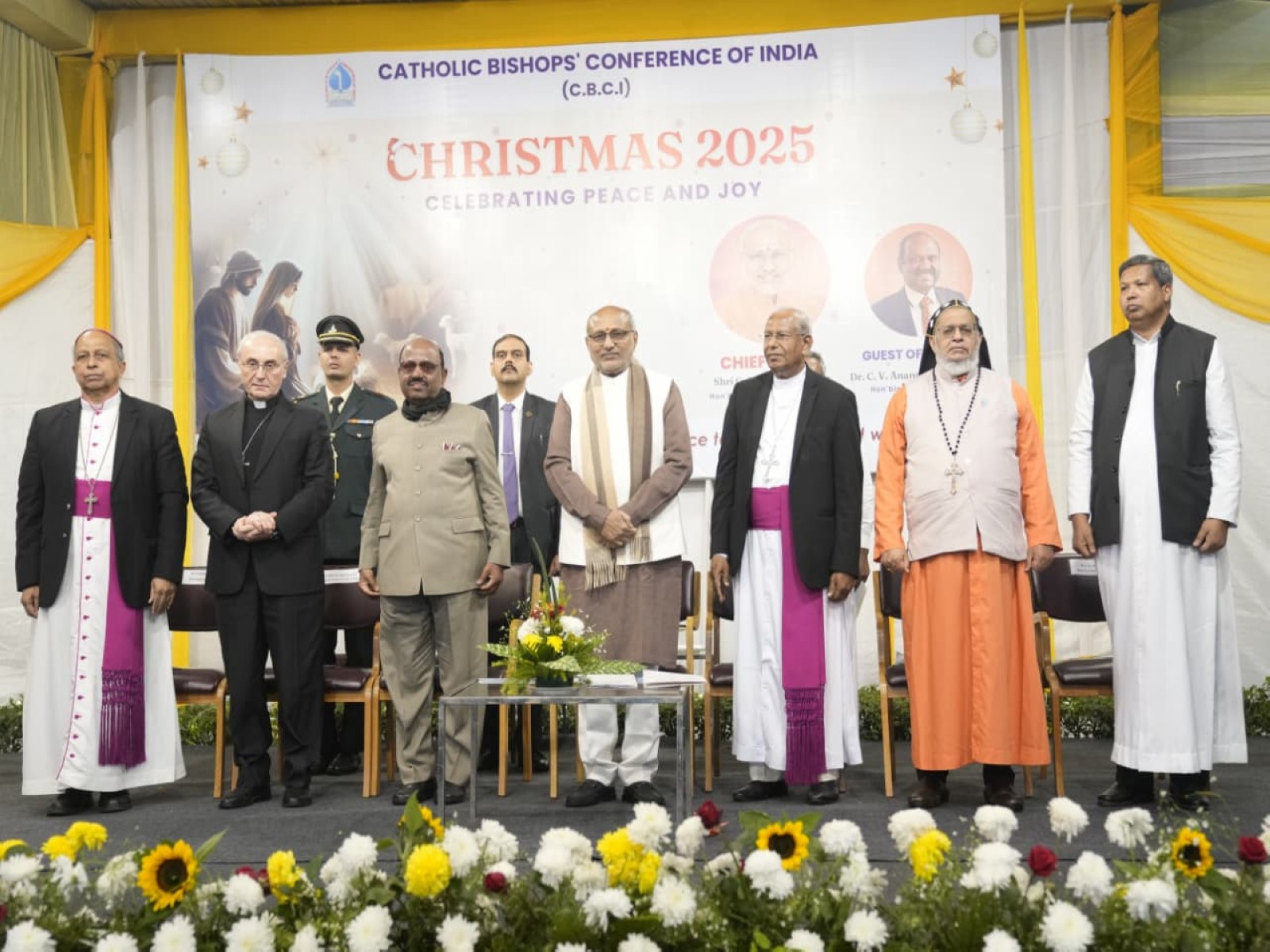 Vice President CP Radhakrishnan at Christmas celebration (Photo: @VPIndia/X)