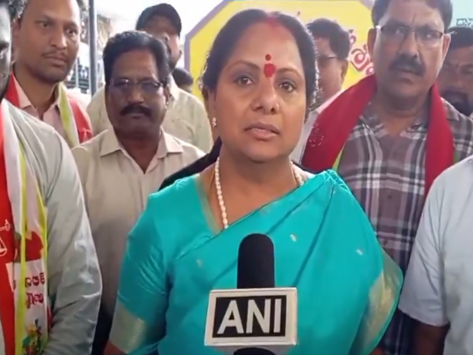 Telangana Jagruthi chief K Kavitha (Photo: ANI) 