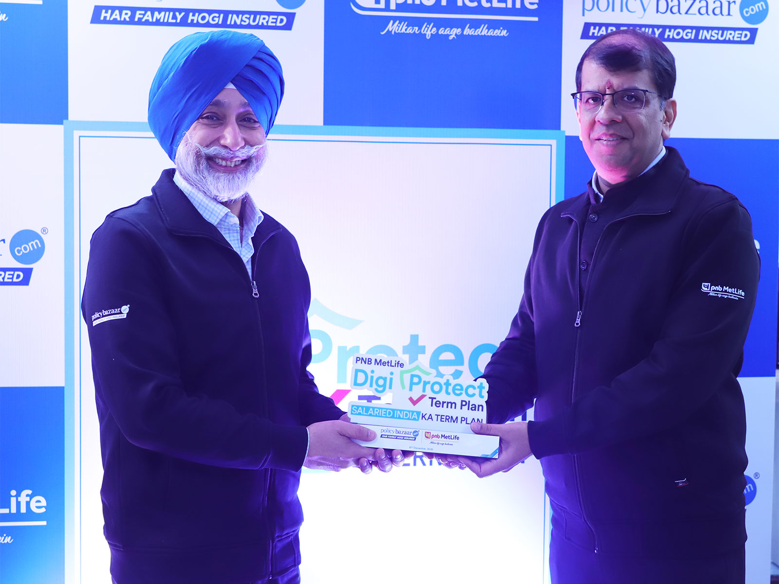 Sarbvir Singh, Joint Group CEO, PB Fintech and Sameer Bansal- MD & CEO, PNB MetLife
