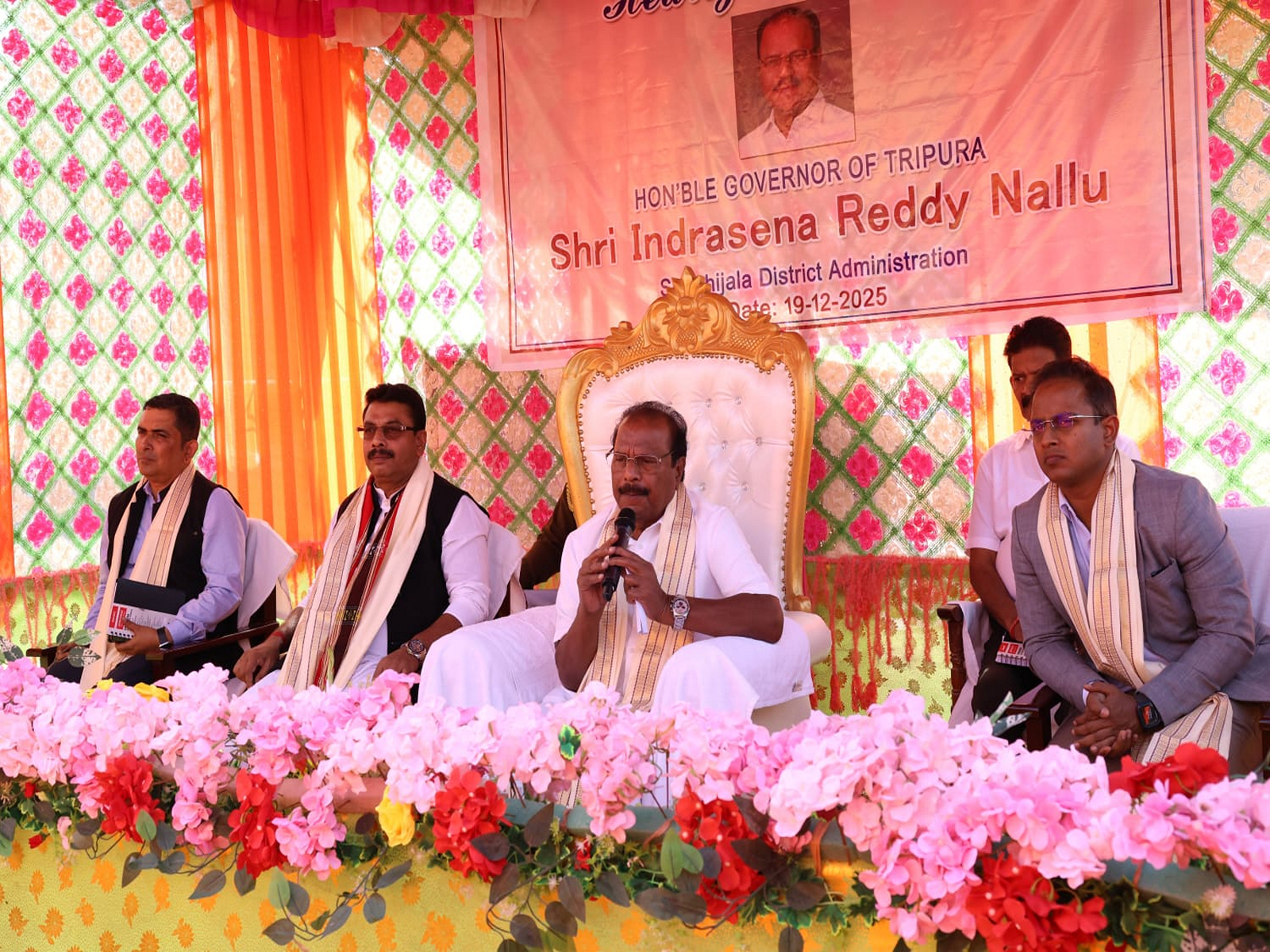 Governor Indra Sena Reddy Nallu, Sepahijala, Tripura (Photo/Lokbhwan Agartala, Tripura)