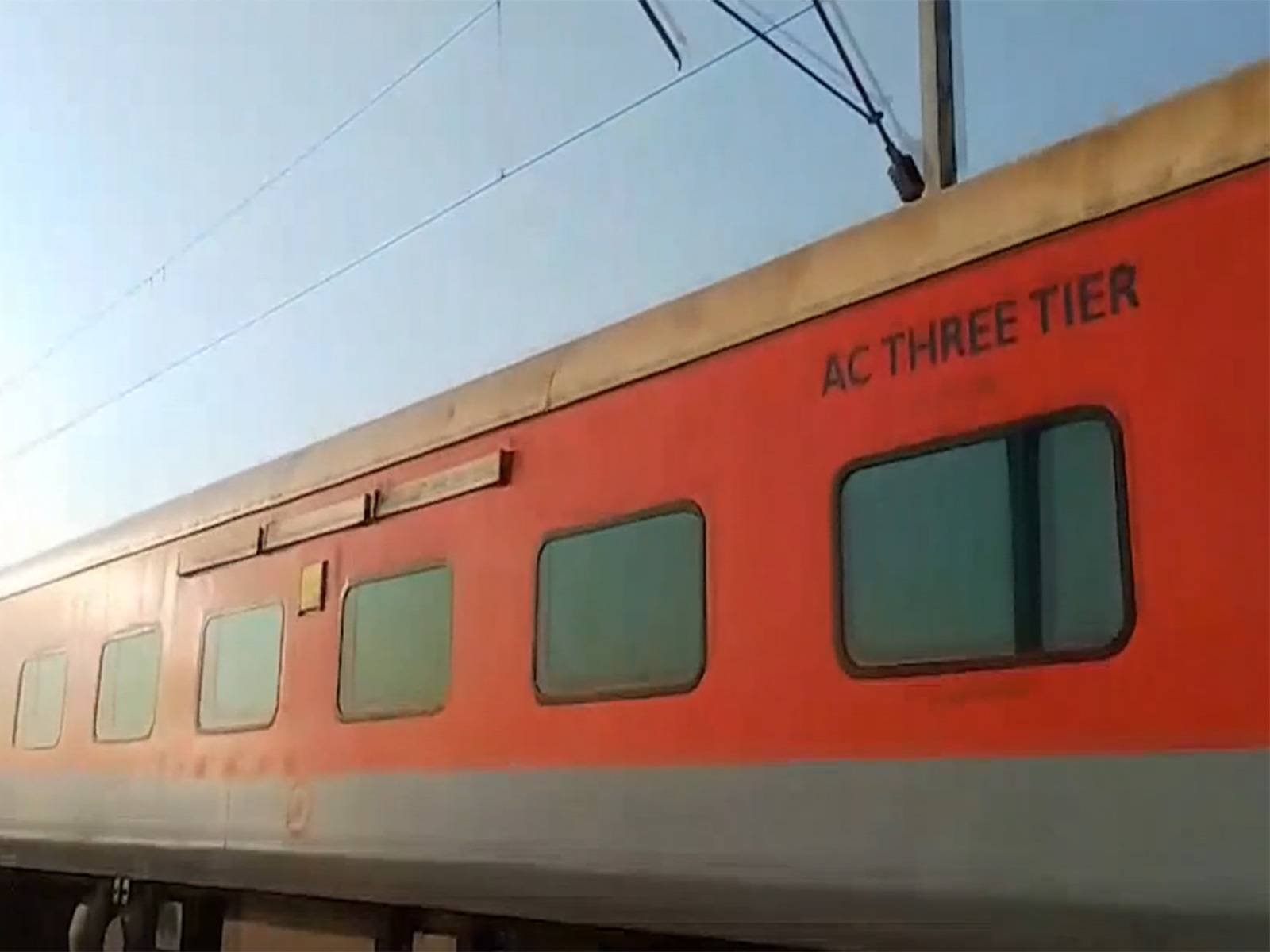 Sairang - New Delhi Rajdhani Express which dashed with elephants (Photo/ANI)