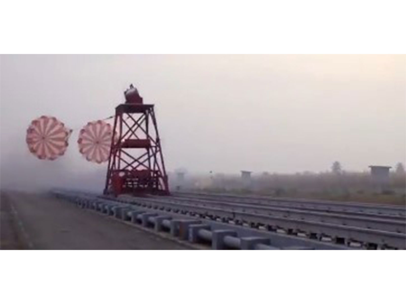 Drogue Parachute Deployment Tests for Gaganyaan. (Photo/X@isro)