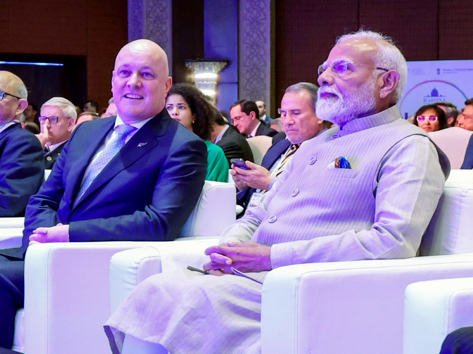 PM Modi with New Zealand PM Christopher Luxon (File Photo/ANI)