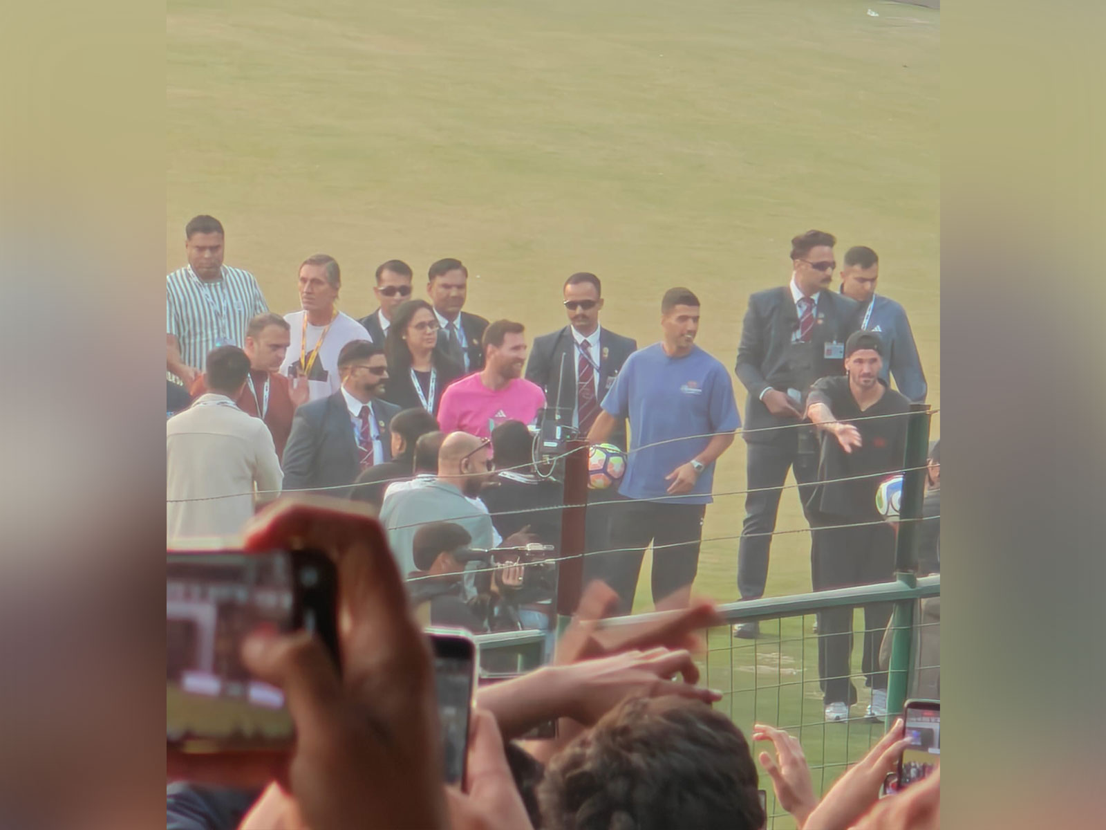 Footballer Lionel Messi’s visit to India (Photo/ANI)