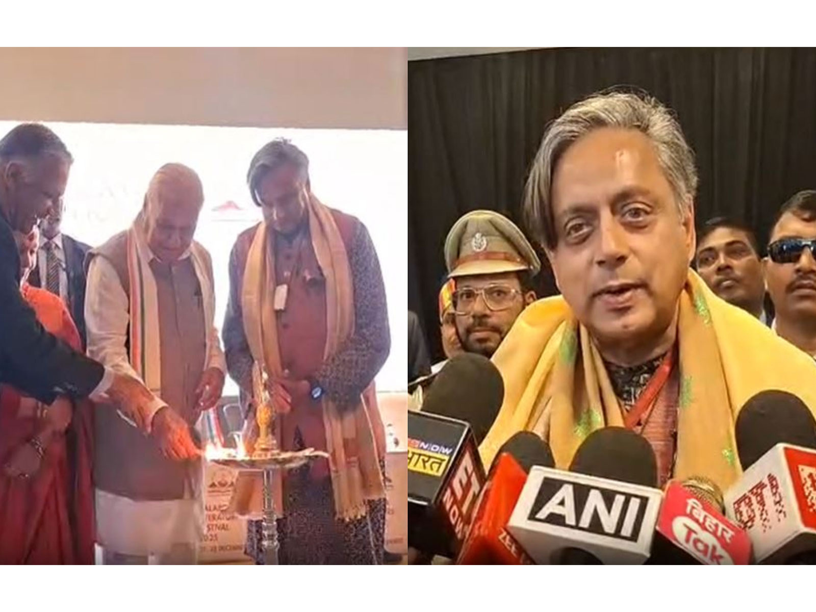 Congress MP Shashi Tharoor at Nalanda Literature Festival (Photo/ANI)