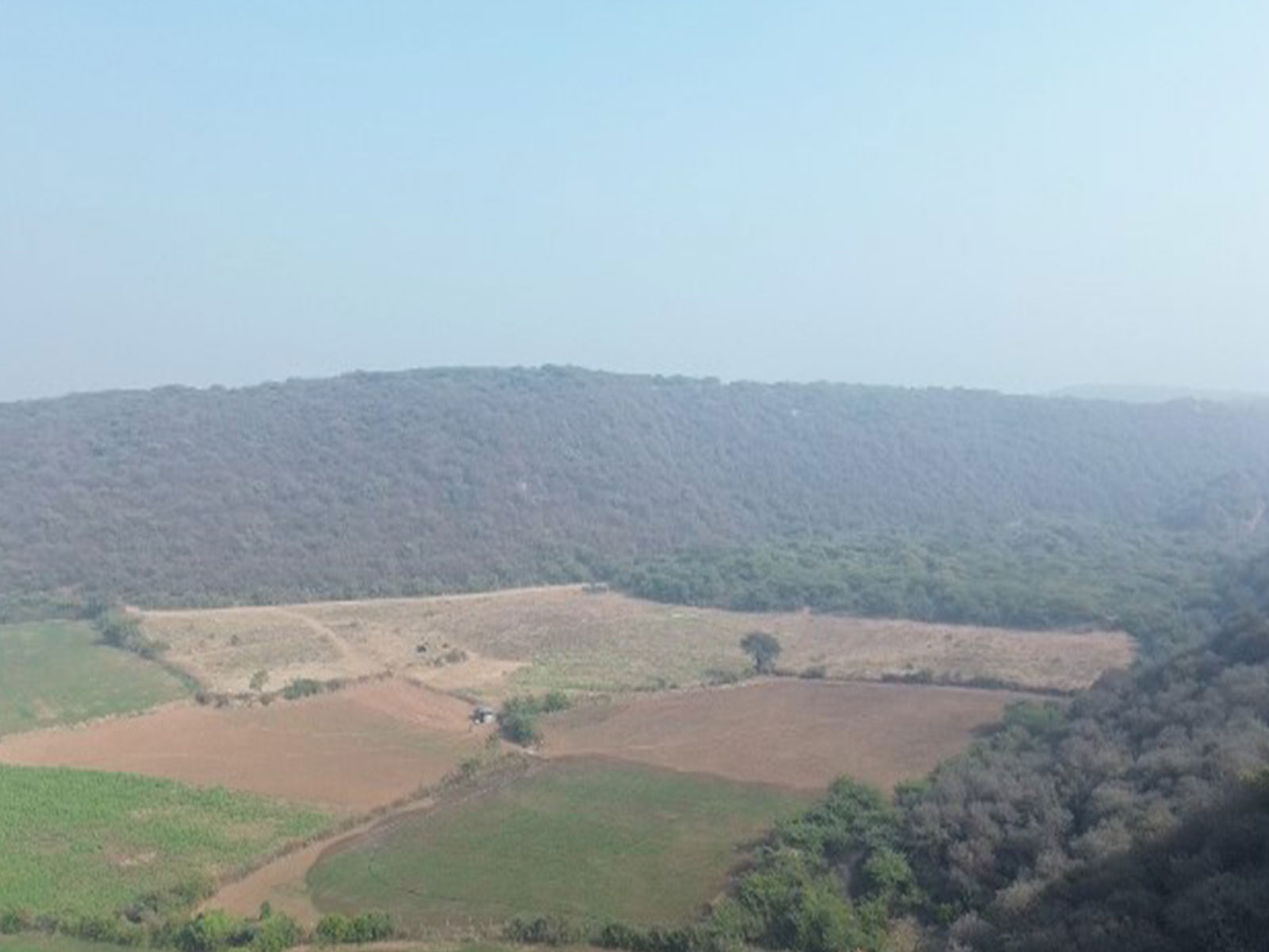 Aerial view of the Aravalli range in Haryana (Photo/ANI)