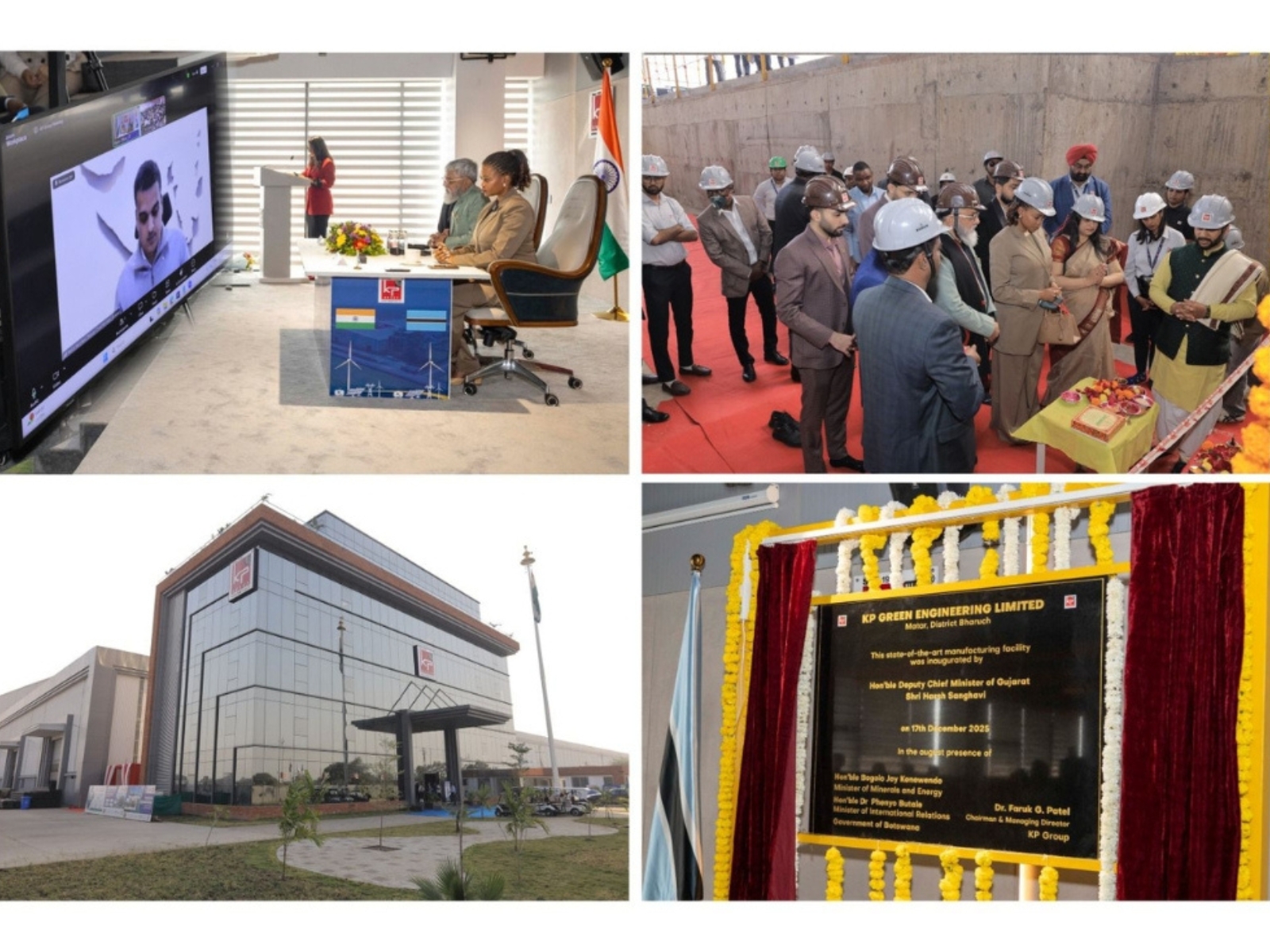 Gujarat’s Deputy CM Harsh Sanghavi Inaugurates KP Green Engineering’s Matar Facility