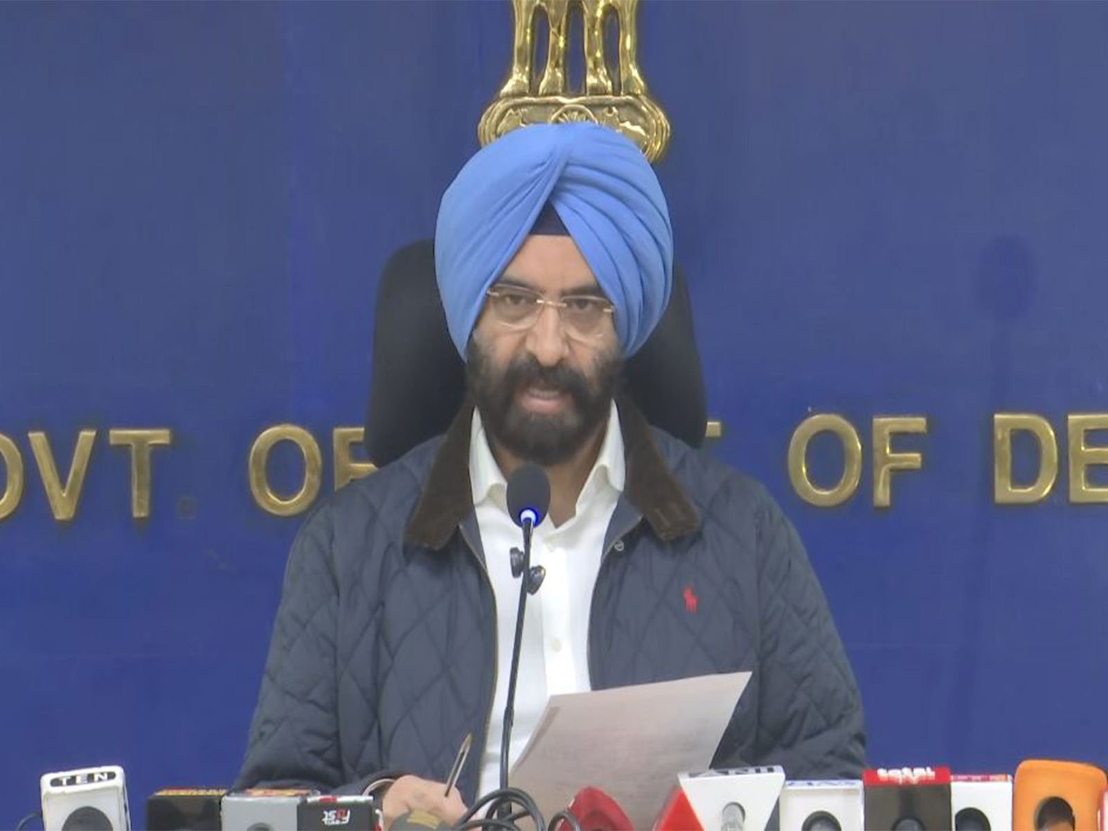 Delhi Minister Manjinder Singh Sirsa (Photo/ANI)