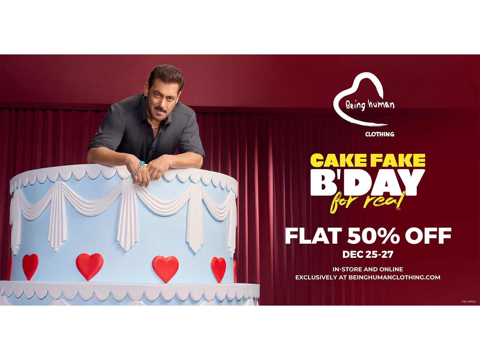 Being Human Clothing Celebrates Salman Khan's Birthday with FLAT 50% OFF