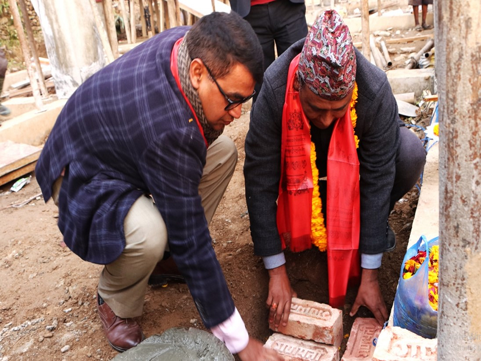 Foundation stone for the construction of the School Building of Shree Rajya Laxmi Secondary School (Photo/Indian Embassy in Kathmandu)