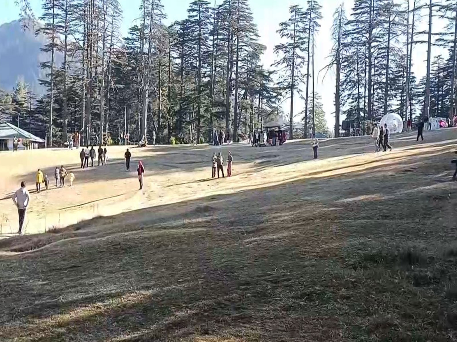 Tourists throng Patnitop to celebrate New Year (Photo/ANI) Tourists throng Patnitop to celebrate New Year (Photo/ANI)
