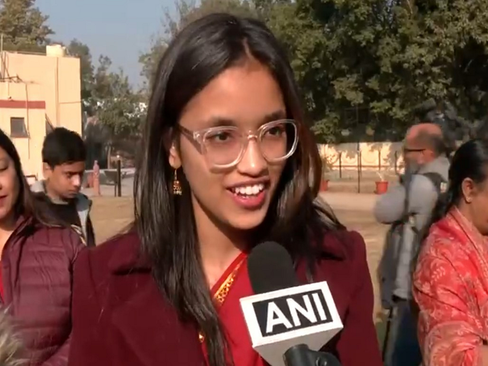 A choir singer at the service, Sara (Photo/ANI)