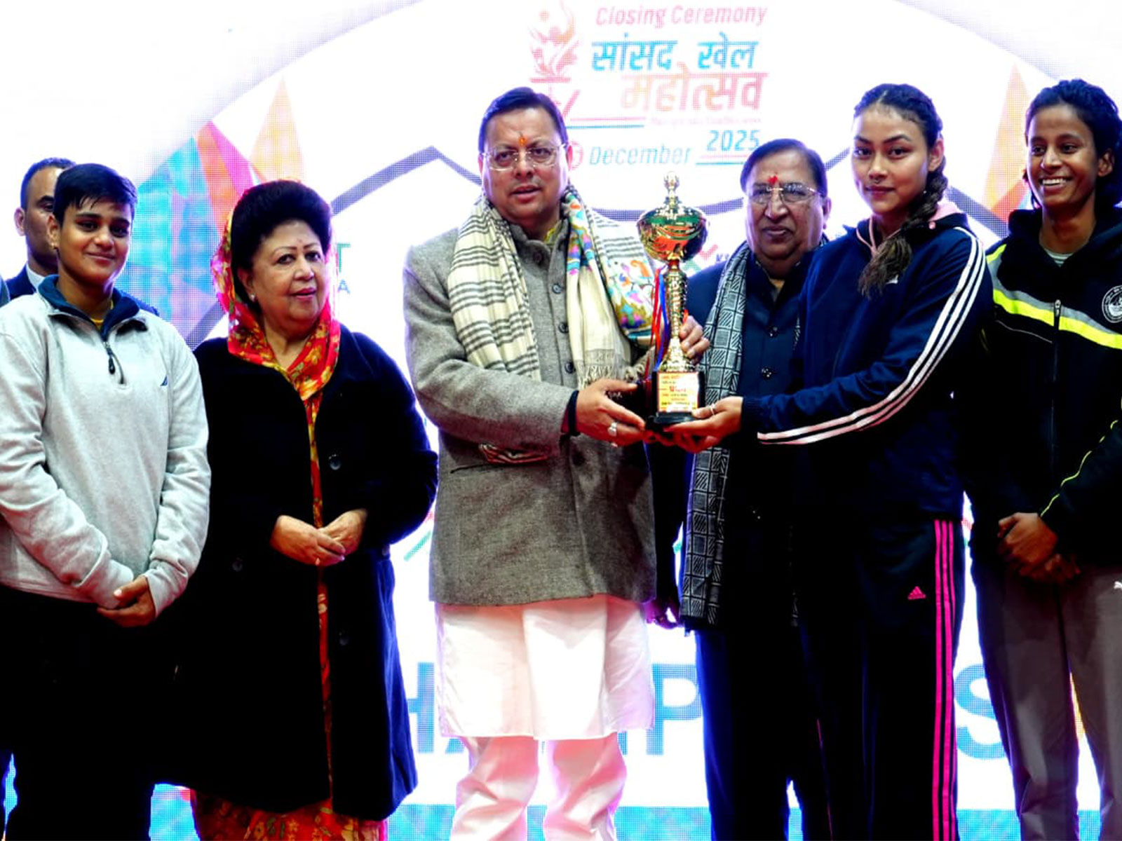 CM Dhami participates in MP Sports Festival closing ceremony (Photo/release)