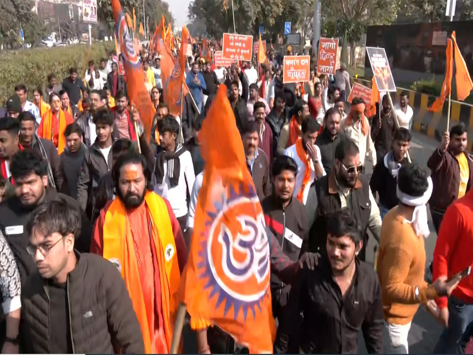Visuals of protest (Photo/ANI)