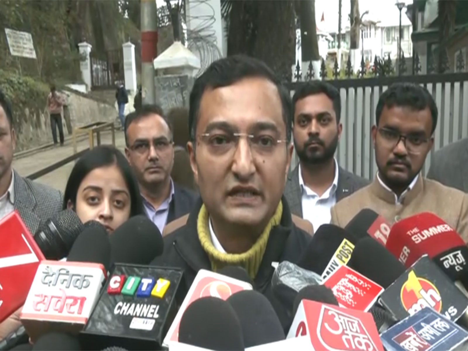 President of RDA IGMC Sohil Sharma in Shimla, Himachal Pradesh (Photo/ANI)