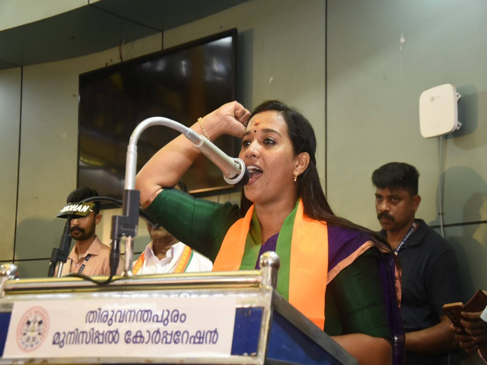 BJP candidate and Karumam ward councillor GS Asha Nath. (Photo/Instagram/@ashanath) BJP candidate and Karumam ward councillor GS Asha Nath. (Photo/Instagram/@ashanath)