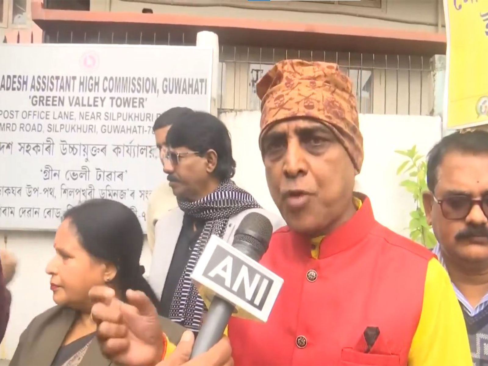 Bengali United Forum holds protest in Assam (Photo/ANI) Bengali United Forum holds protest in Assam (Photo/ANI)