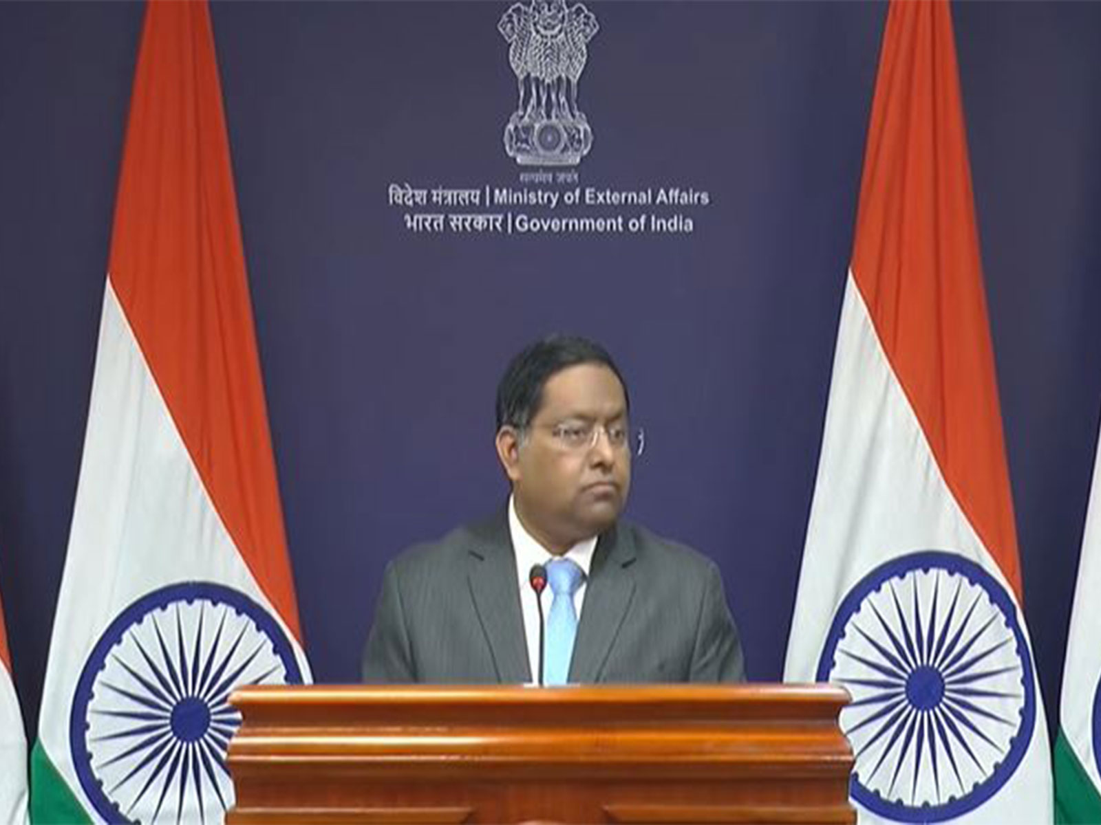 MEA Spokesperson Randhir Jaiswal (Photo/YouTube@MEAIndia)