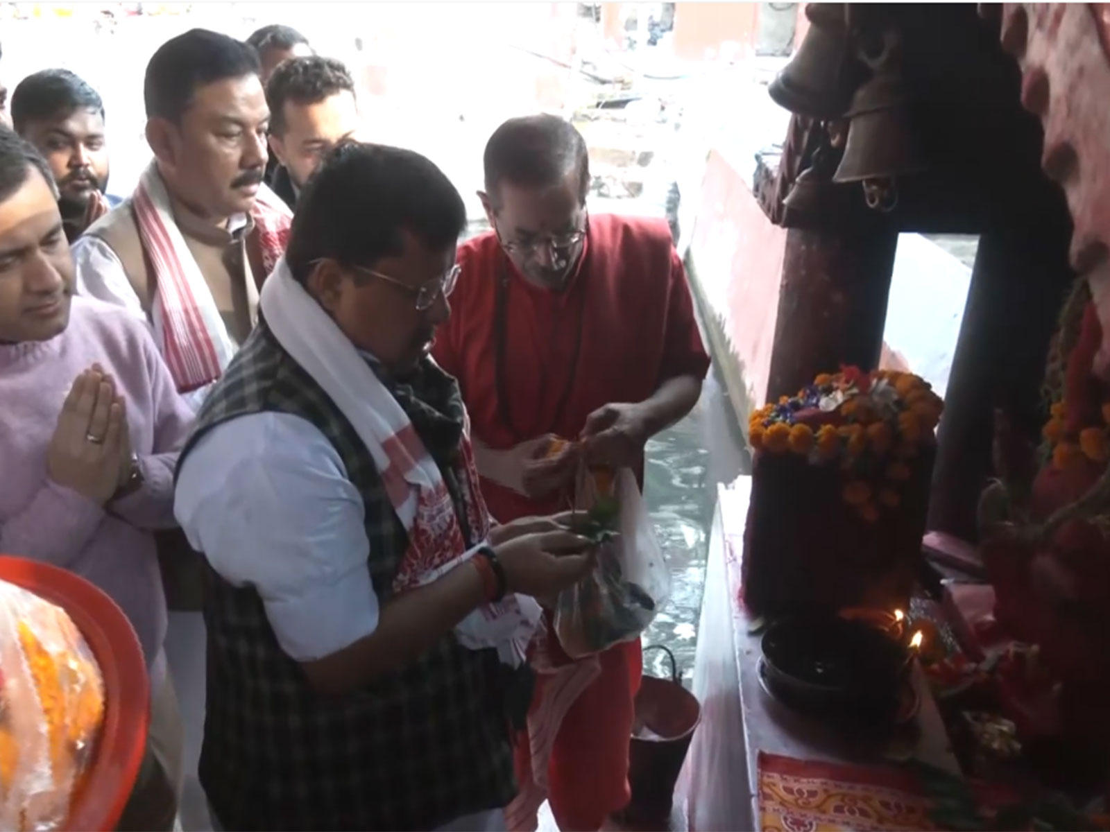 BJP National Working President Nitin Nabin visits Kamakhya Temple in Guwahati (Photo/ANI)