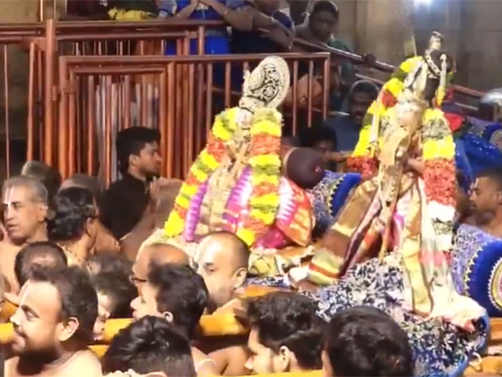 Visuals from the 8th day of the Pagal Pathu celebrations of the Vaikunta Ekadasi festival (Photo/ANI)