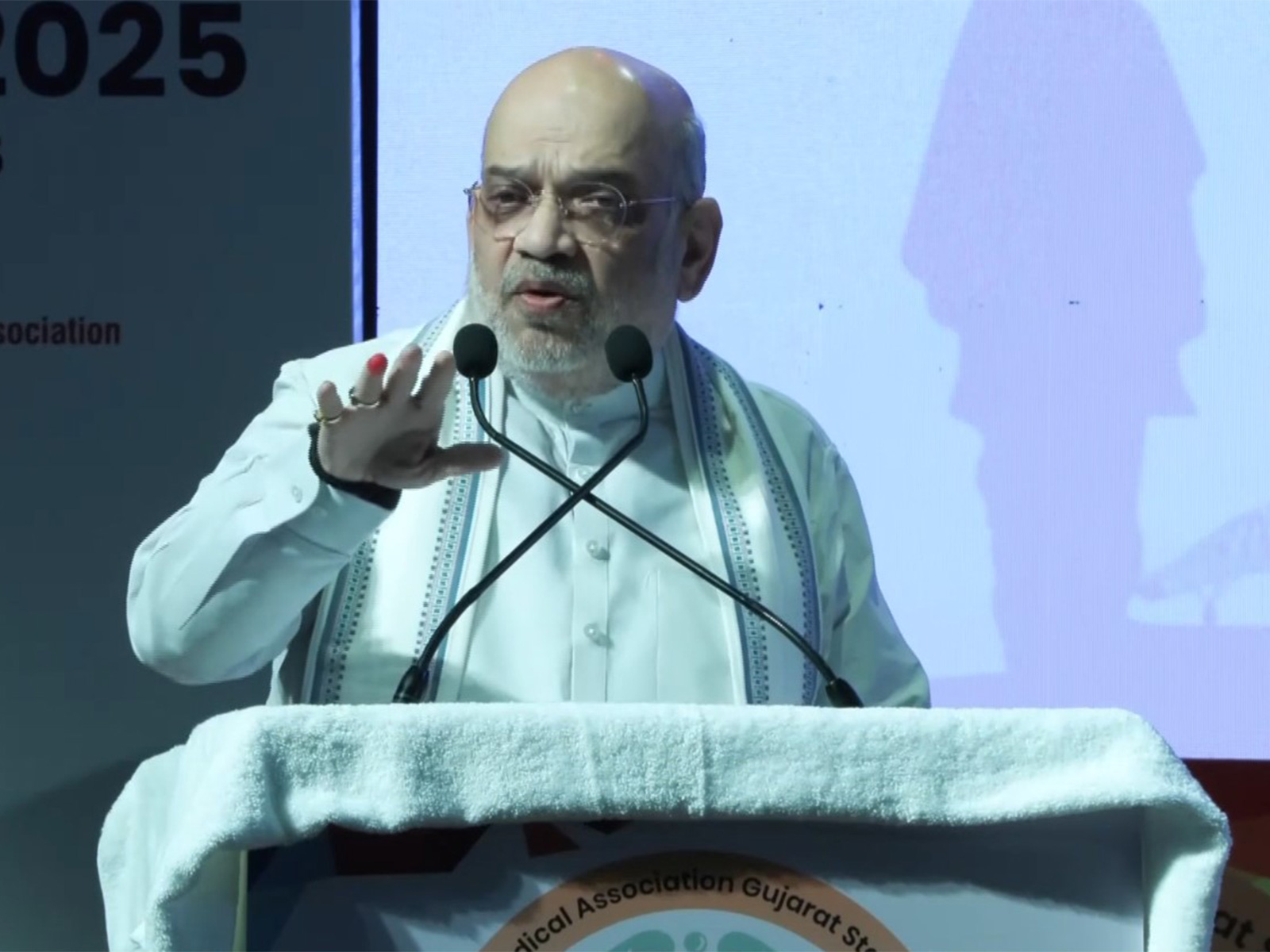 Union Home Minister Amit Shah addressed the 100th All India Medical Conference(Photo/ANI)